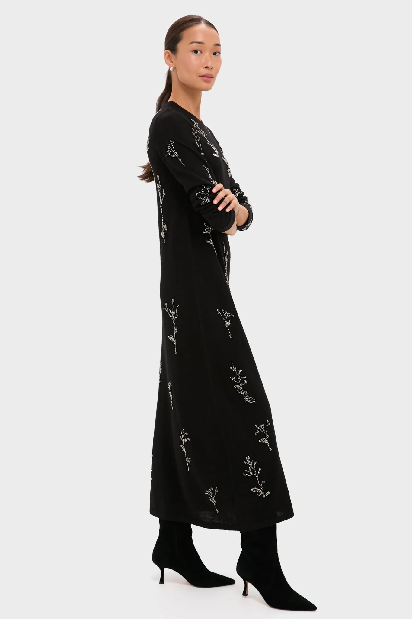 Black Bozka Long Sleeve Maxi Dress sold by Tuckernuck product image thumbnail 3