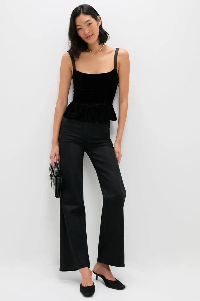 Black Velvet Jour Peplum Top sold by Tuckernuck product image thumbnail 2