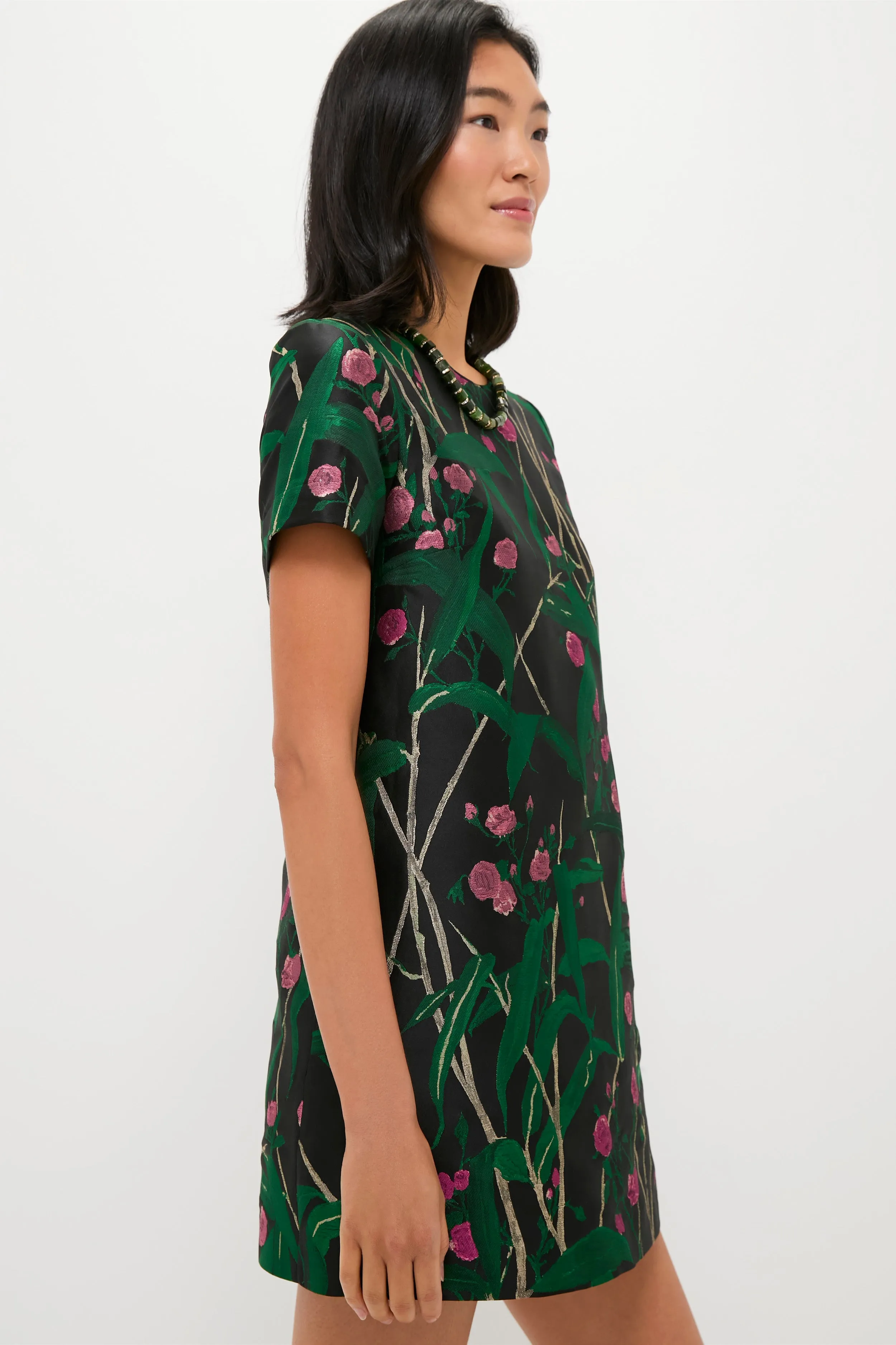 Bamboo Jacqaurd Mini Swing Dress sold by Tuckernuck product image thumbnail 3