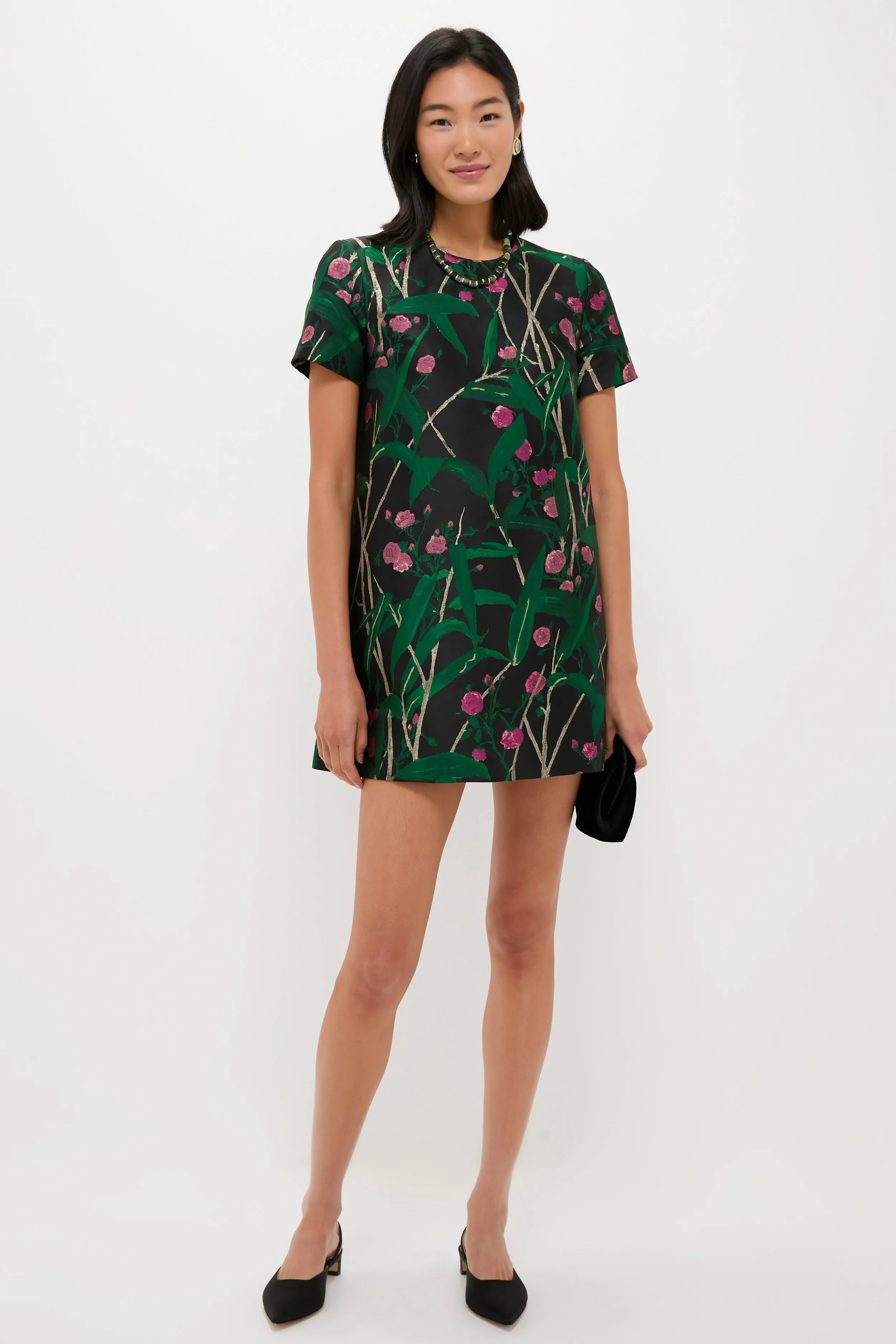 Bamboo Jacqaurd Mini Swing Dress sold by Tuckernuck product image thumbnail 2