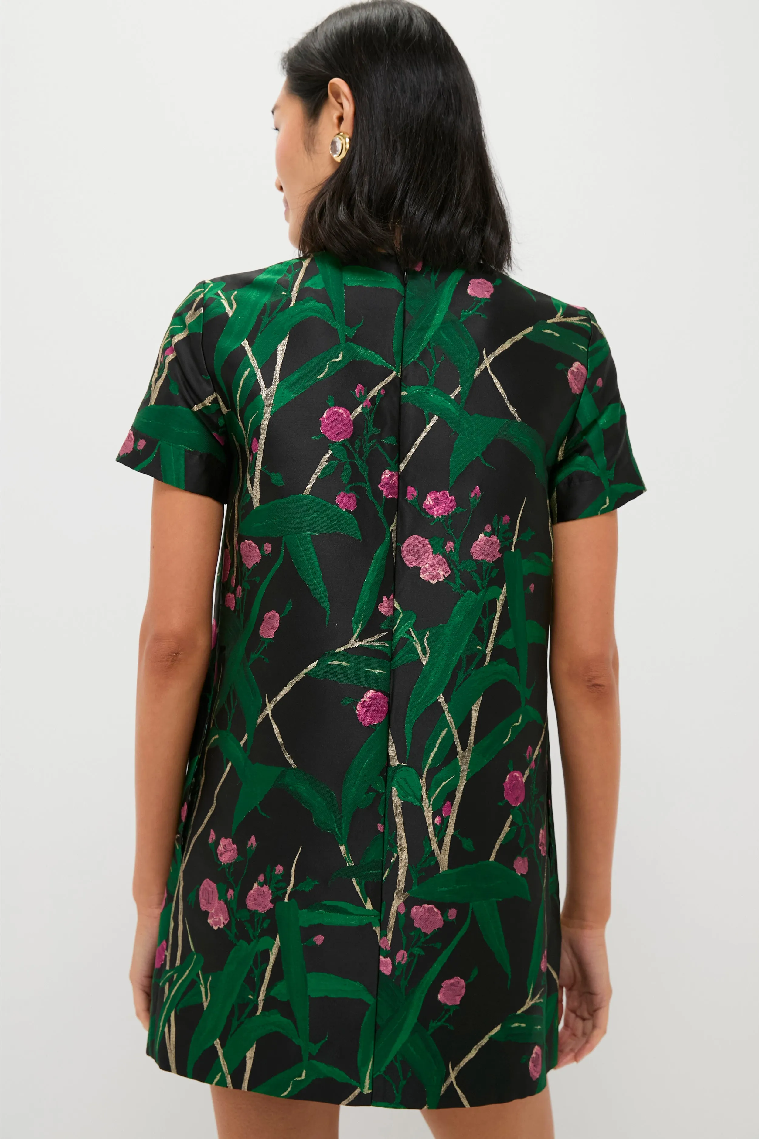 Bamboo Jacqaurd Mini Swing Dress sold by Tuckernuck product image thumbnail 4