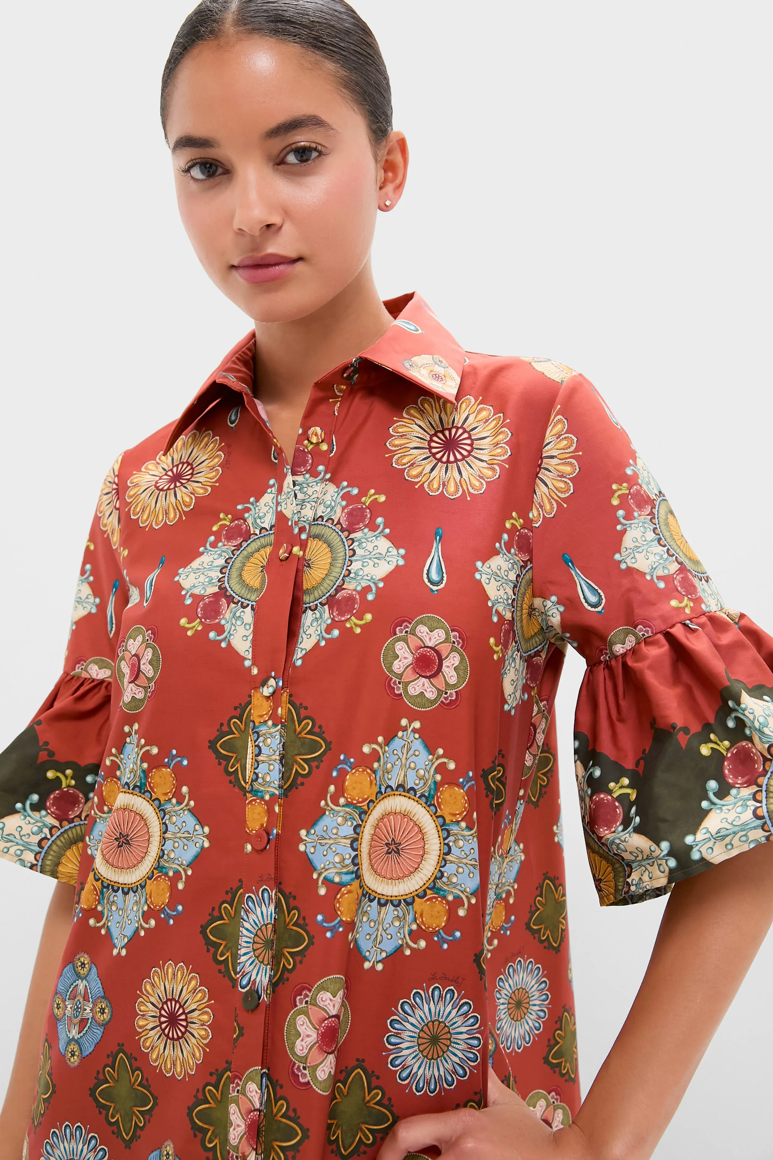 Nucleus Rust Placee Choux Dress sold by Tuckernuck product image thumbnail 5