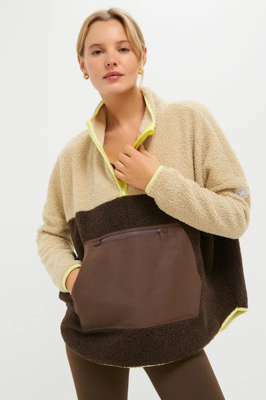 Brown Fleece Cady Quarter Zip sold by Tuckernuck