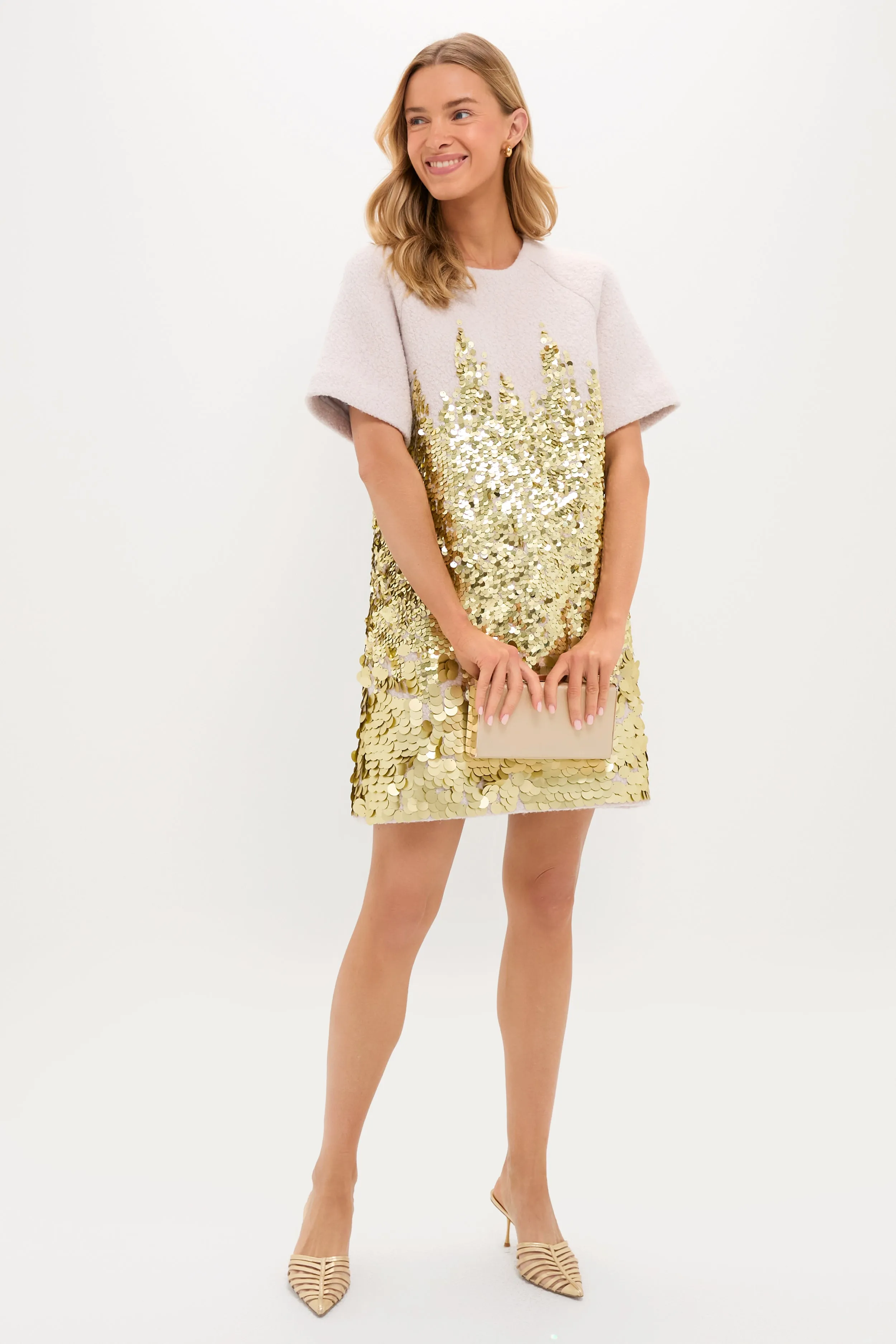 City Lights Gold Aerin Dress sold by Tuckernuck product image thumbnail 3