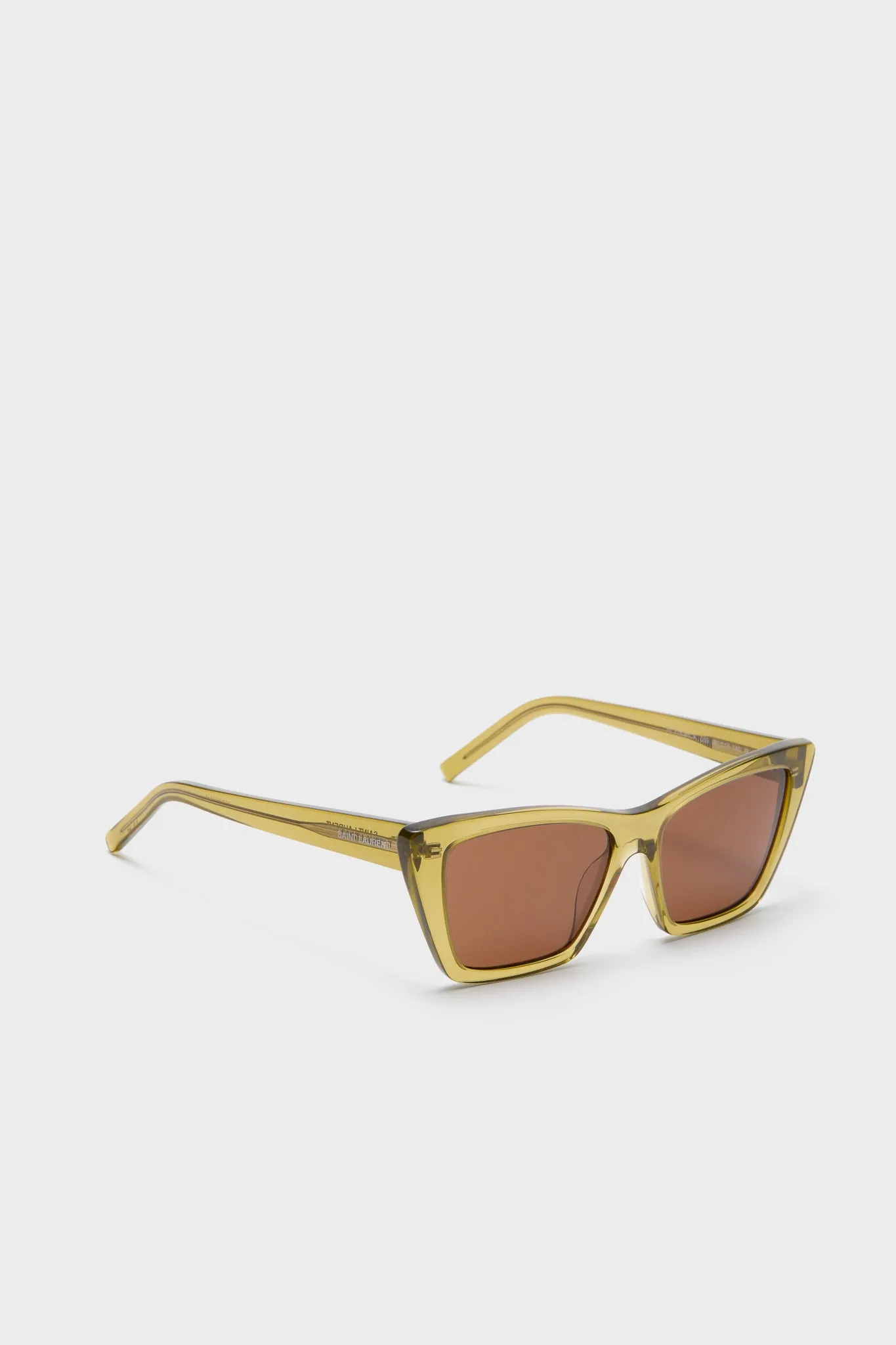 Shiny Transparent Ocra Mica Sunglasses sold by Tuckernuck product image thumbnail 4