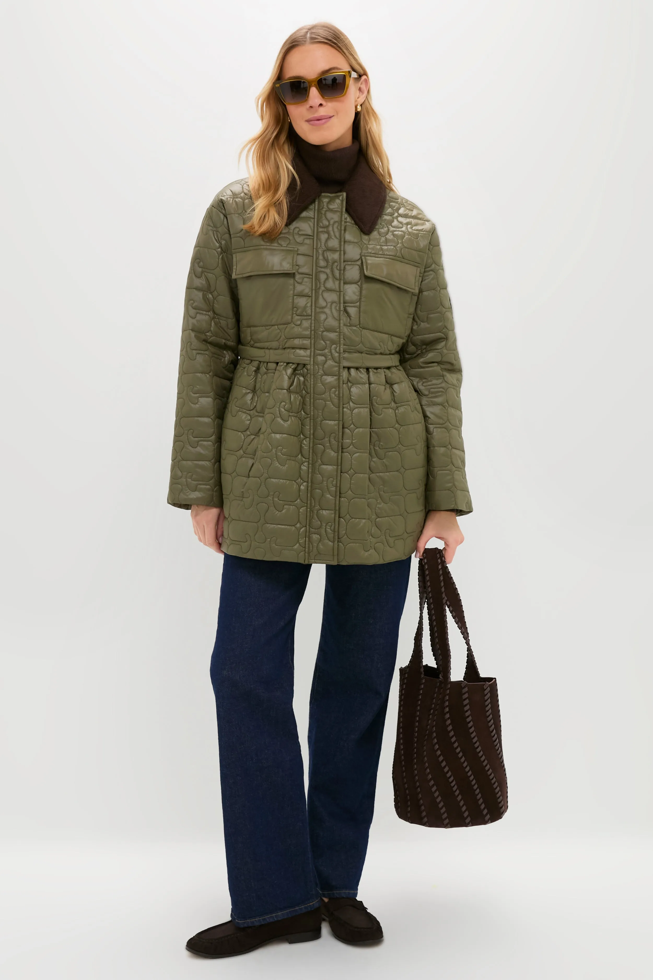 Shiny Transparent Ocra Mica Sunglasses sold by Tuckernuck product image thumbnail 3