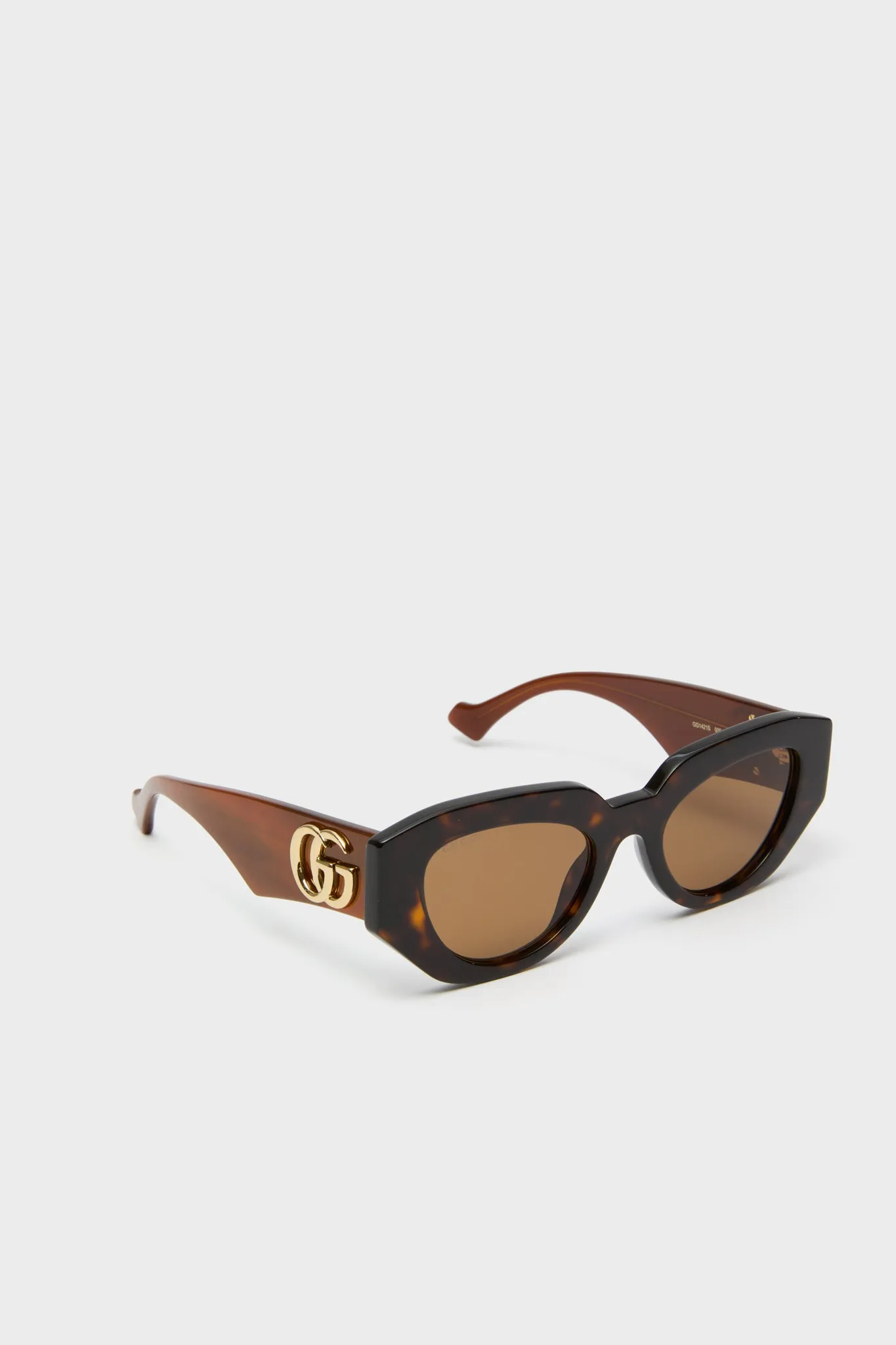 Shiny Dark Havana Cat-Eye Gucci Generation Sunglasses sold by Tuckernuck product image thumbnail 4