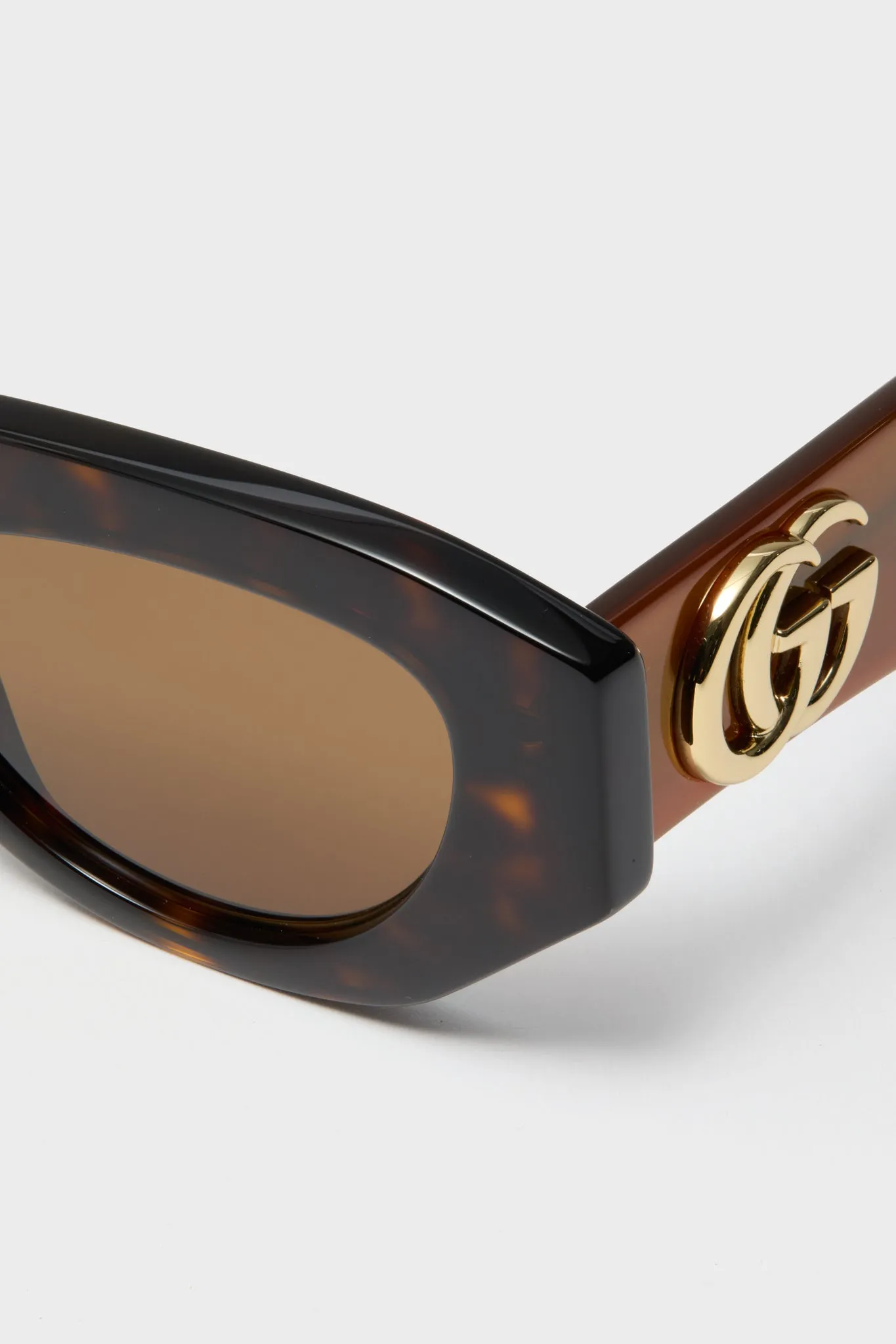 Shiny Dark Havana Cat-Eye Gucci Generation Sunglasses sold by Tuckernuck product image thumbnail 5
