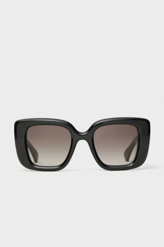 Shiny Black Square GG Bag Sunglasses sold by Tuckernuck