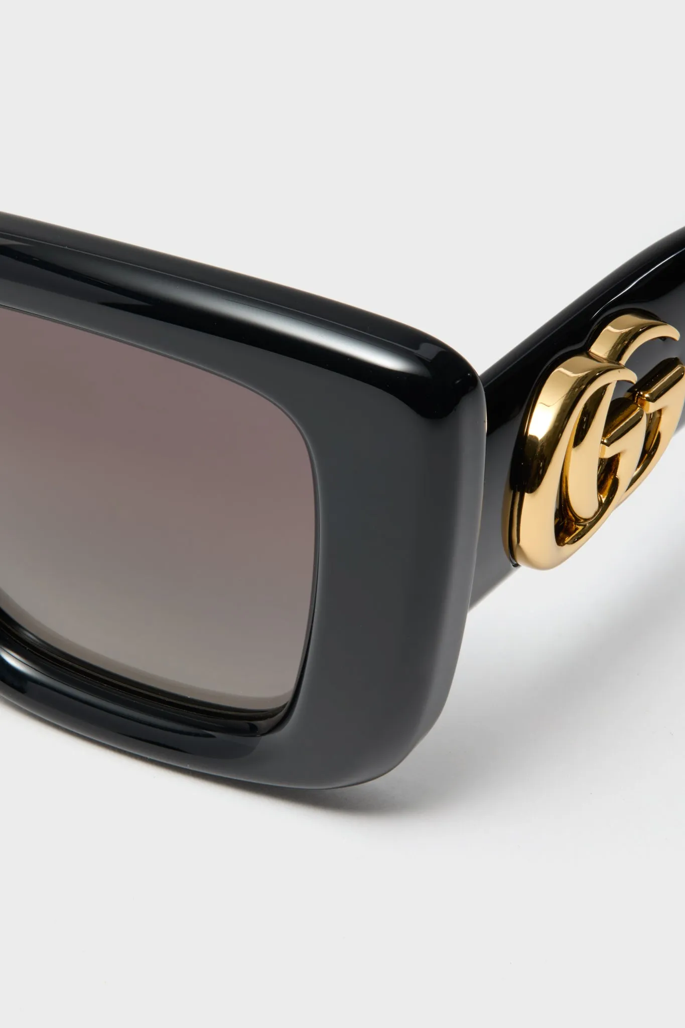 Shiny Black Square GG Bag Sunglasses sold by Tuckernuck product image thumbnail 5