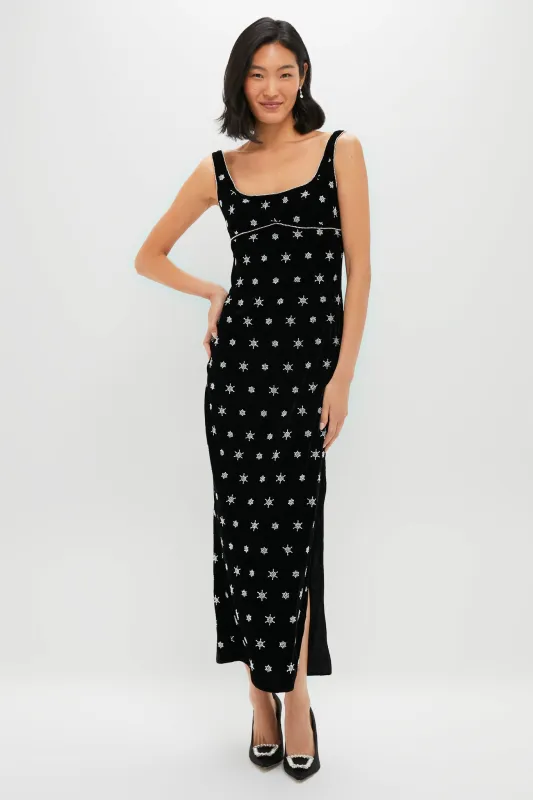 Black Emrys Maxi Dress made by SAYLOR