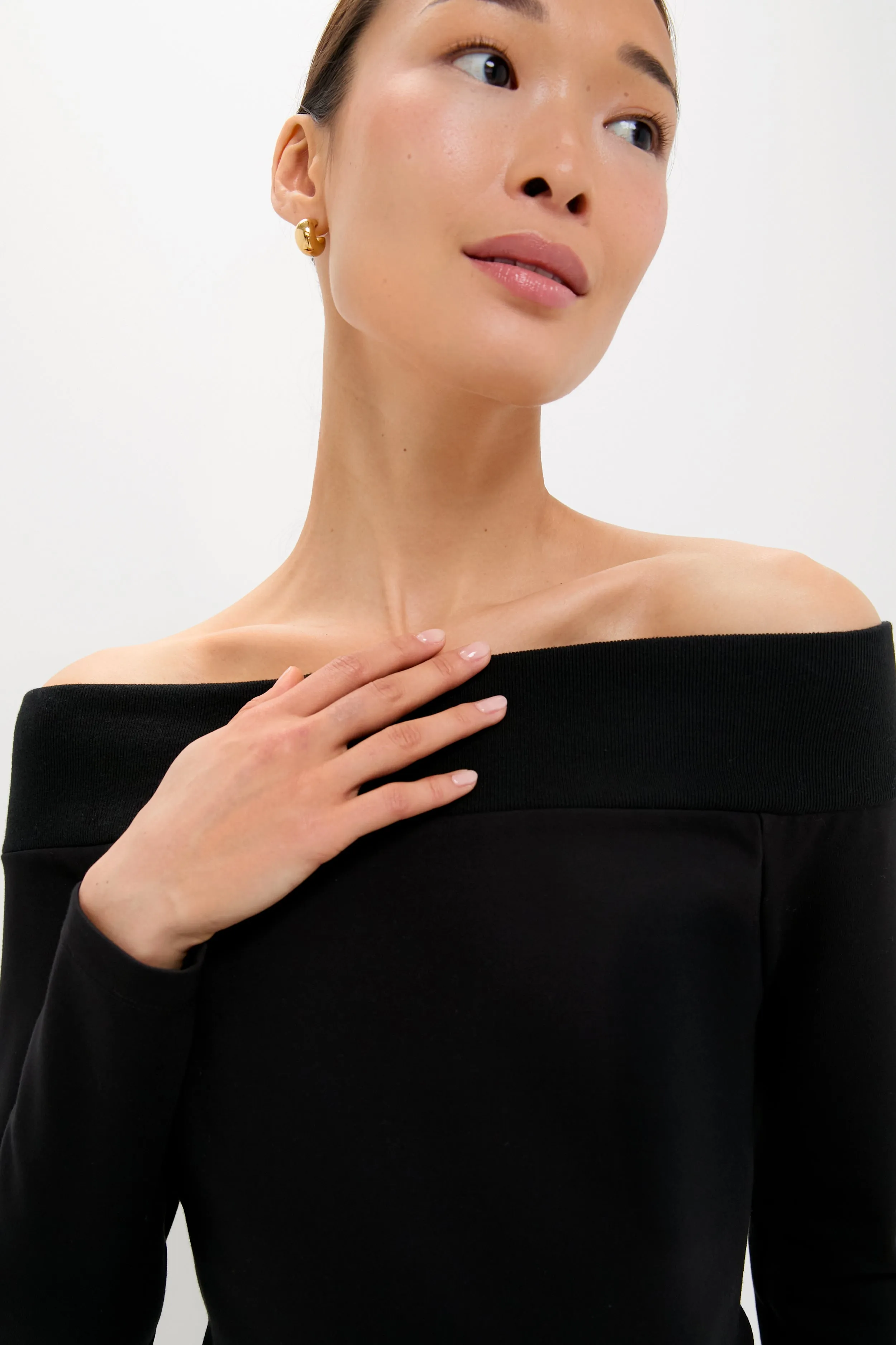 Black Ponte Off the Shoulder Mara Top sold by Tuckernuck product image thumbnail 5