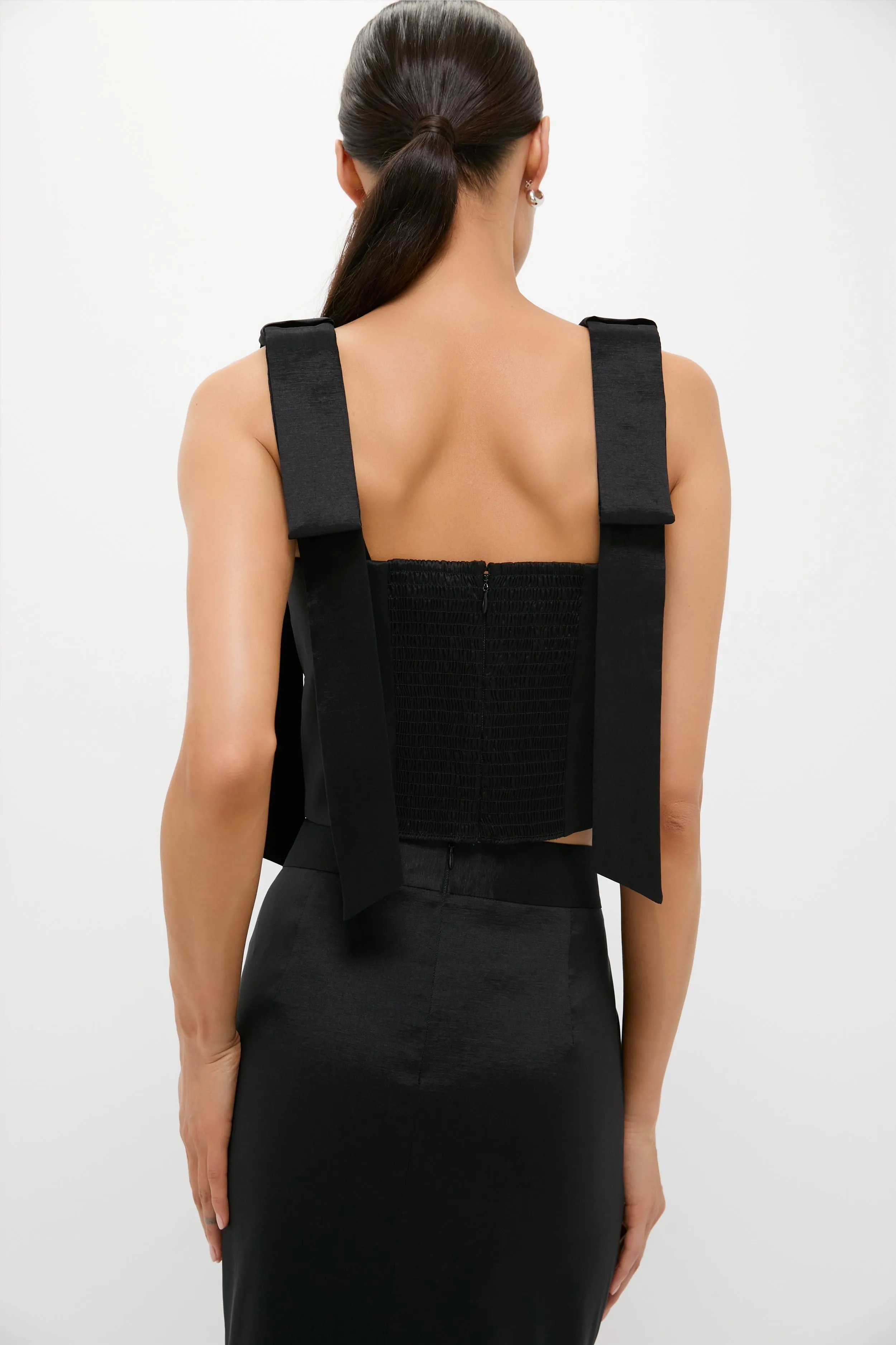 Black Taffeta Greer Top sold by Tuckernuck product image thumbnail 4