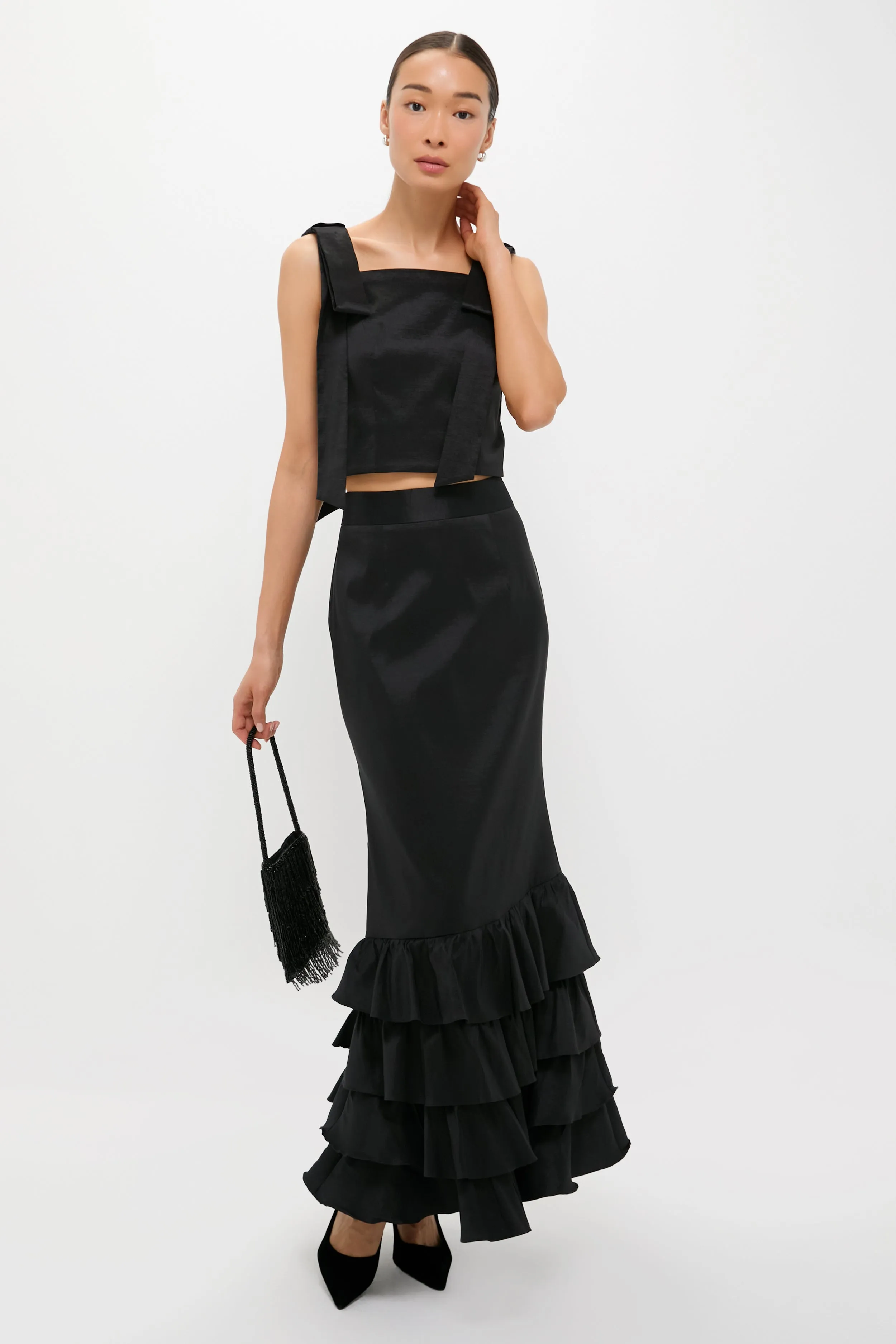 Black Taffeta Greer Top sold by Tuckernuck product image thumbnail 2