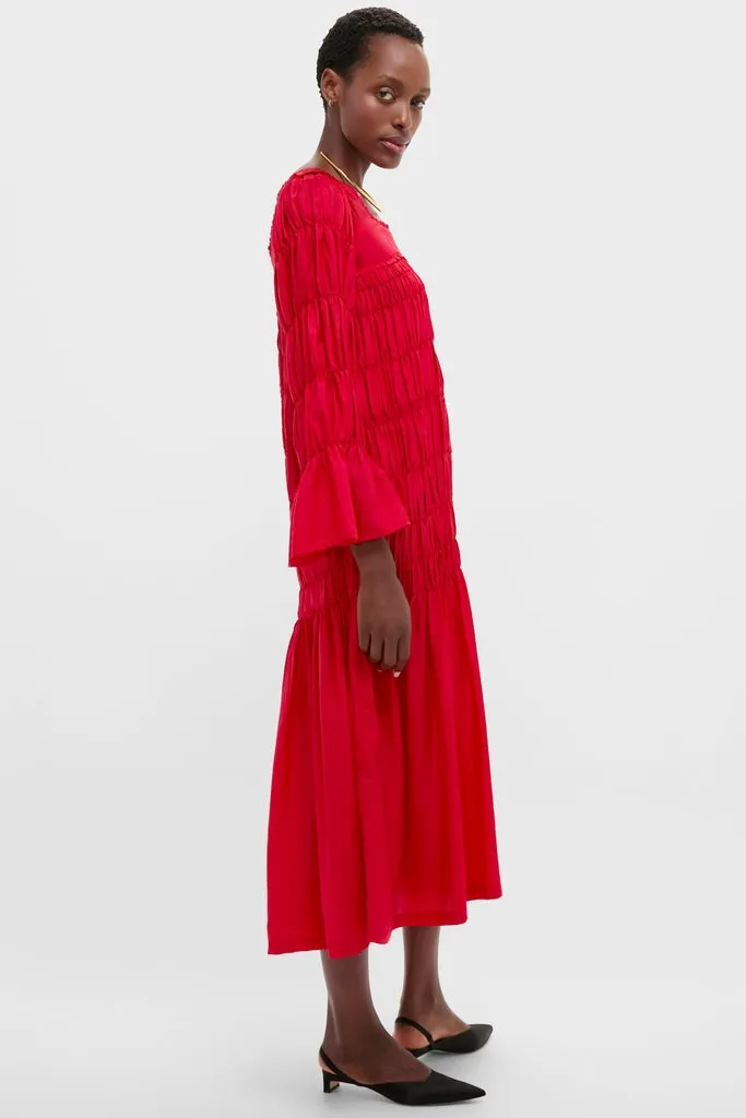 Red Scarlet Sybil Silk Dress sold by Tuckernuck product image thumbnail 3