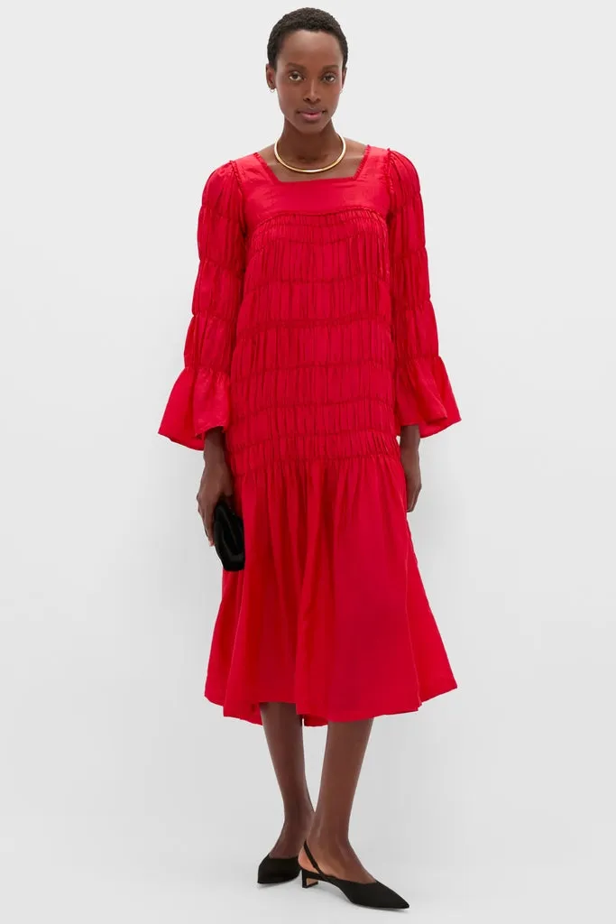 Red Scarlet Sybil Silk Dress sold by Tuckernuck product image thumbnail 2