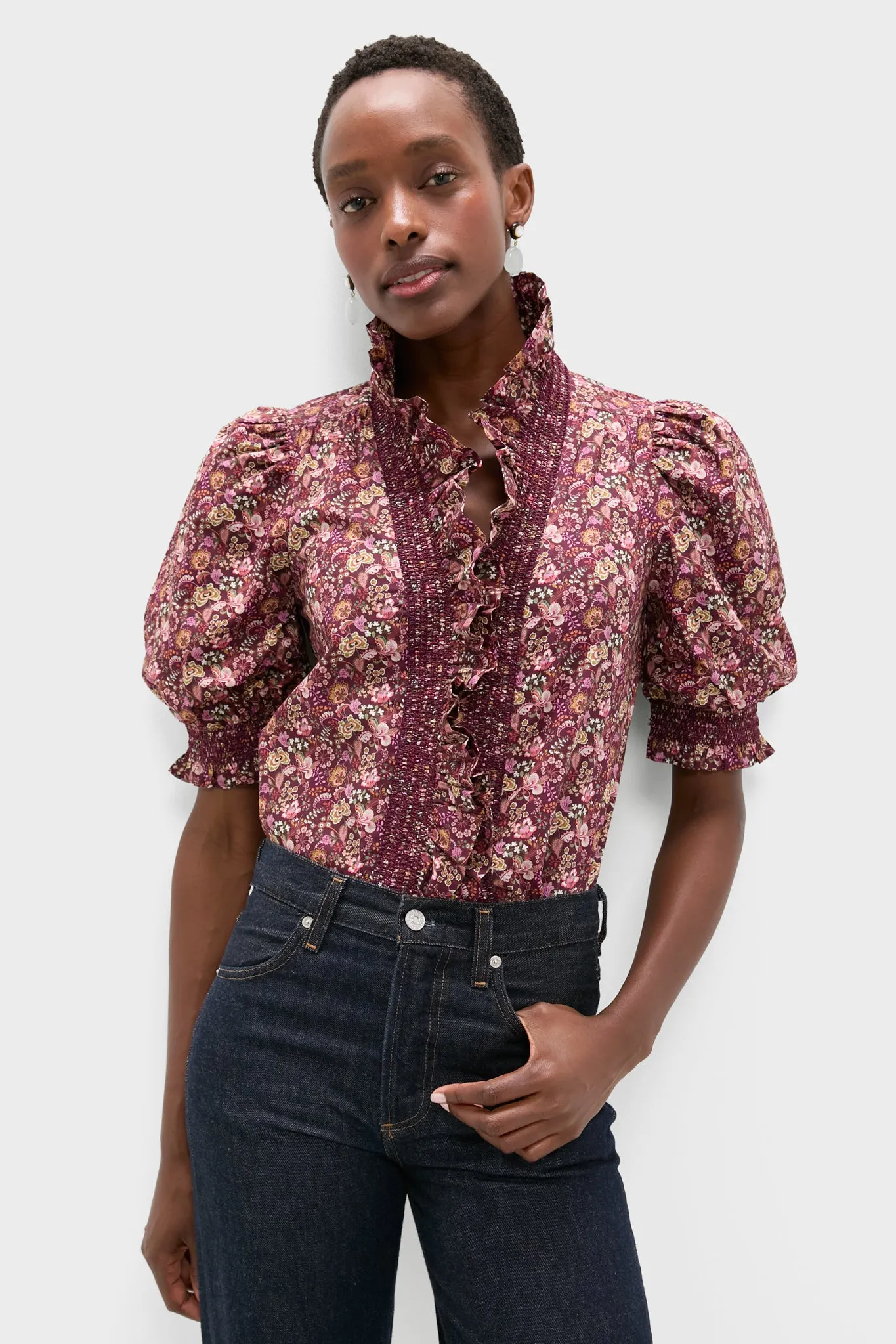 Pippa's Symphony Red Zuri Top sold by Tuckernuck