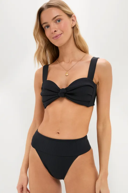 Black Rib Hayden Bikini Top sold by Tuckernuck