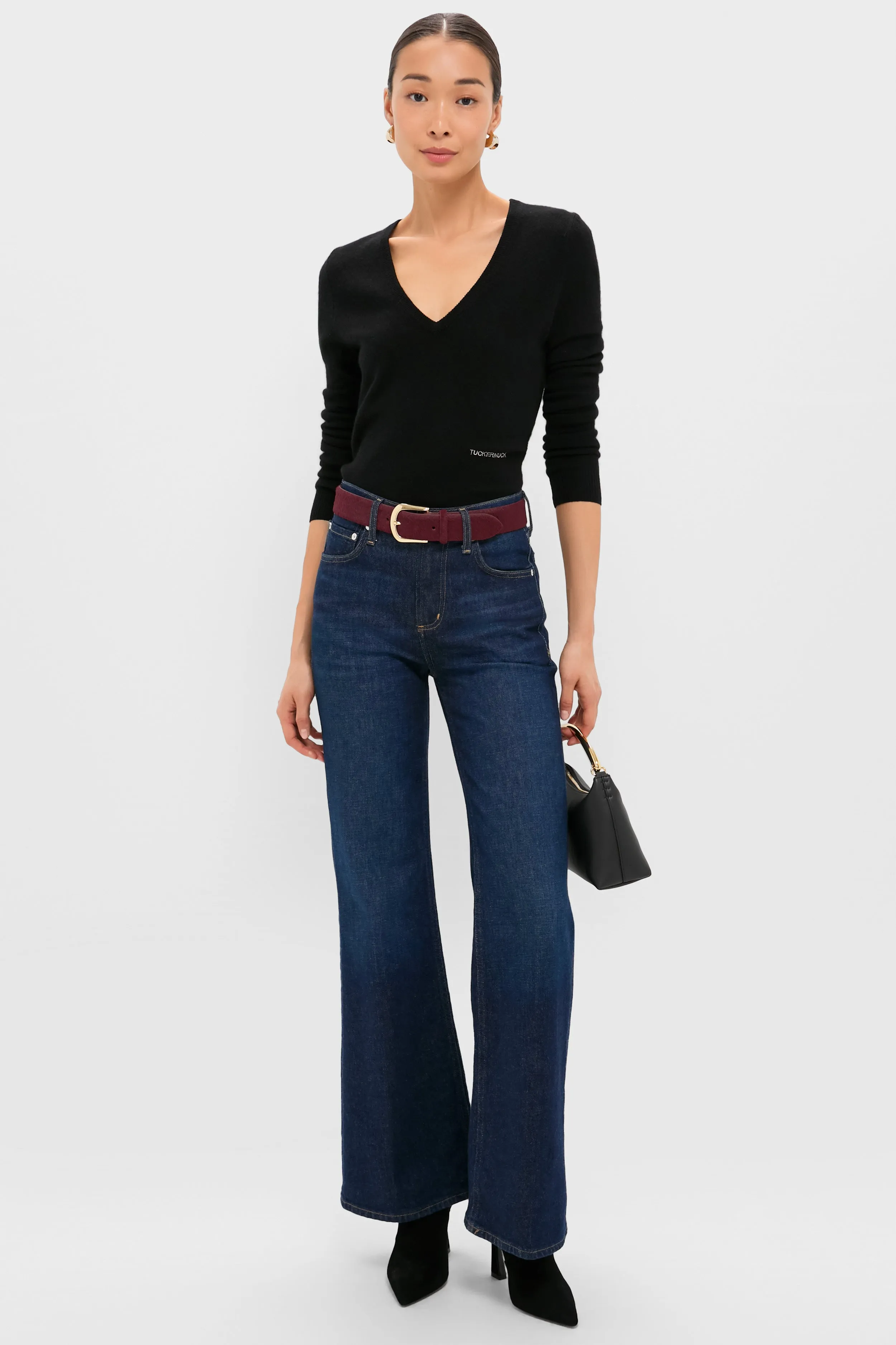 Burgundy Kennedy Calf-Hair Belt sold by Tuckernuck product image thumbnail 3