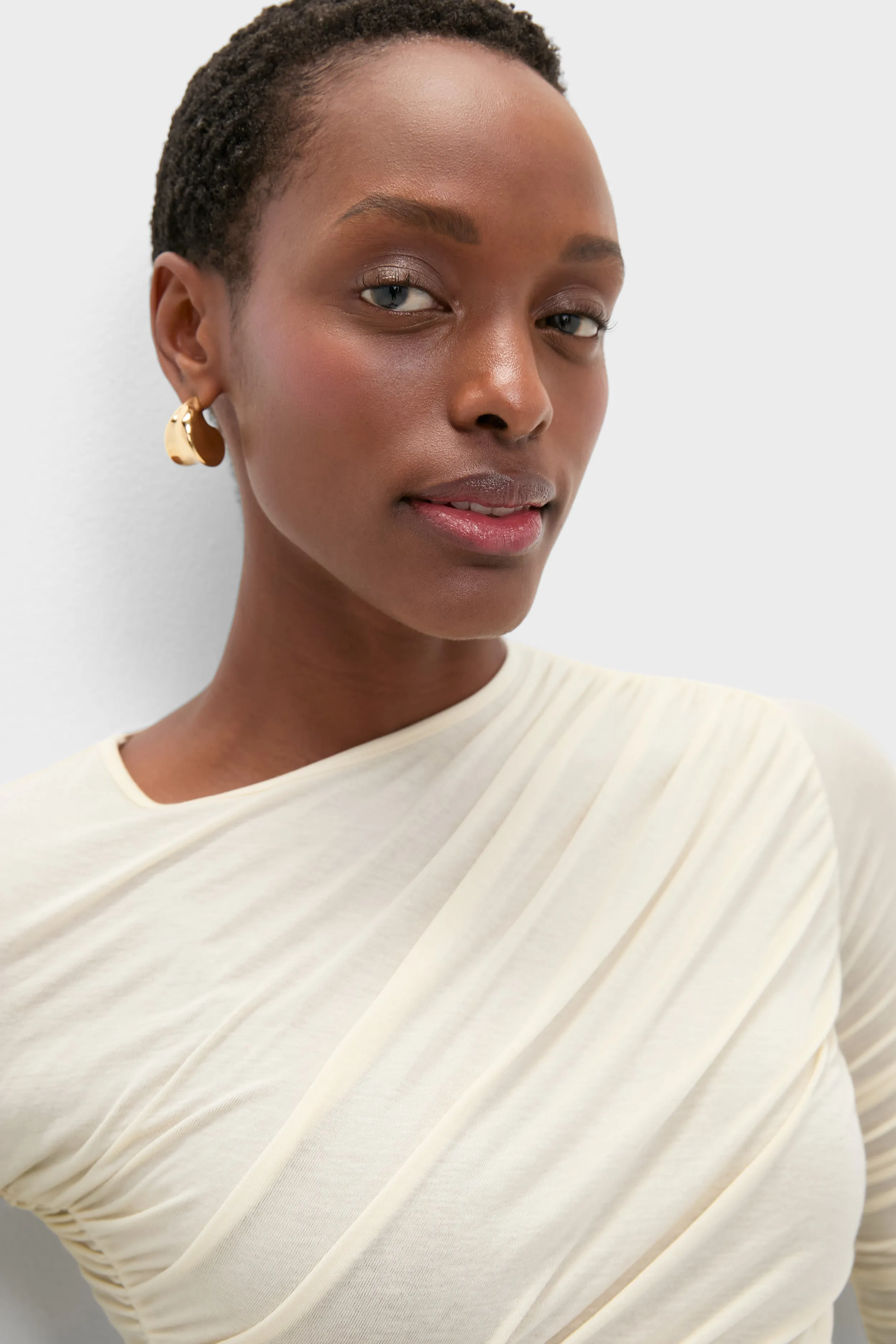 Oat Milk Tania Twist Tee sold by Tuckernuck product image thumbnail 5