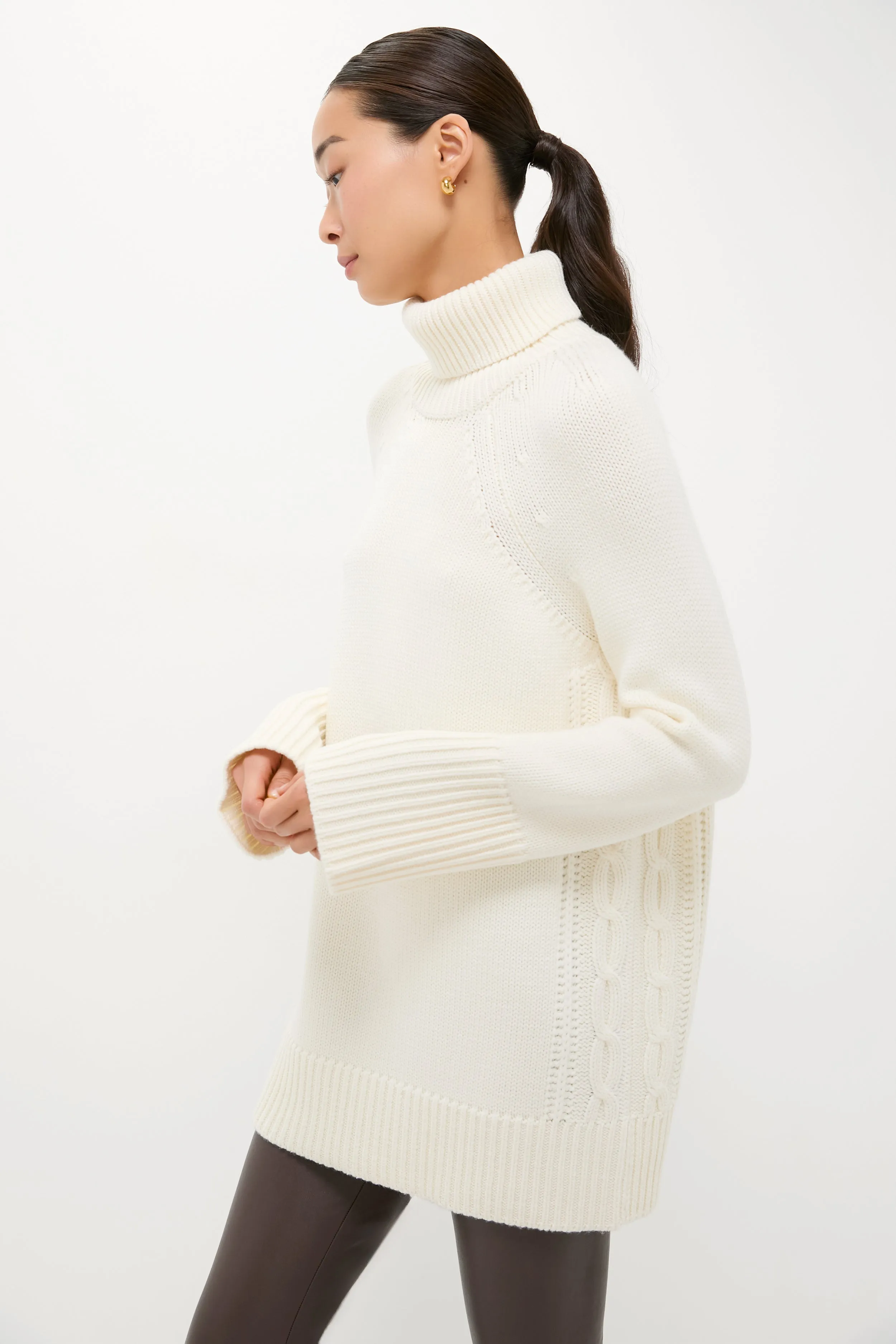 Ivory Louisa Turtleneck Sweater sold by Tuckernuck product image thumbnail 3