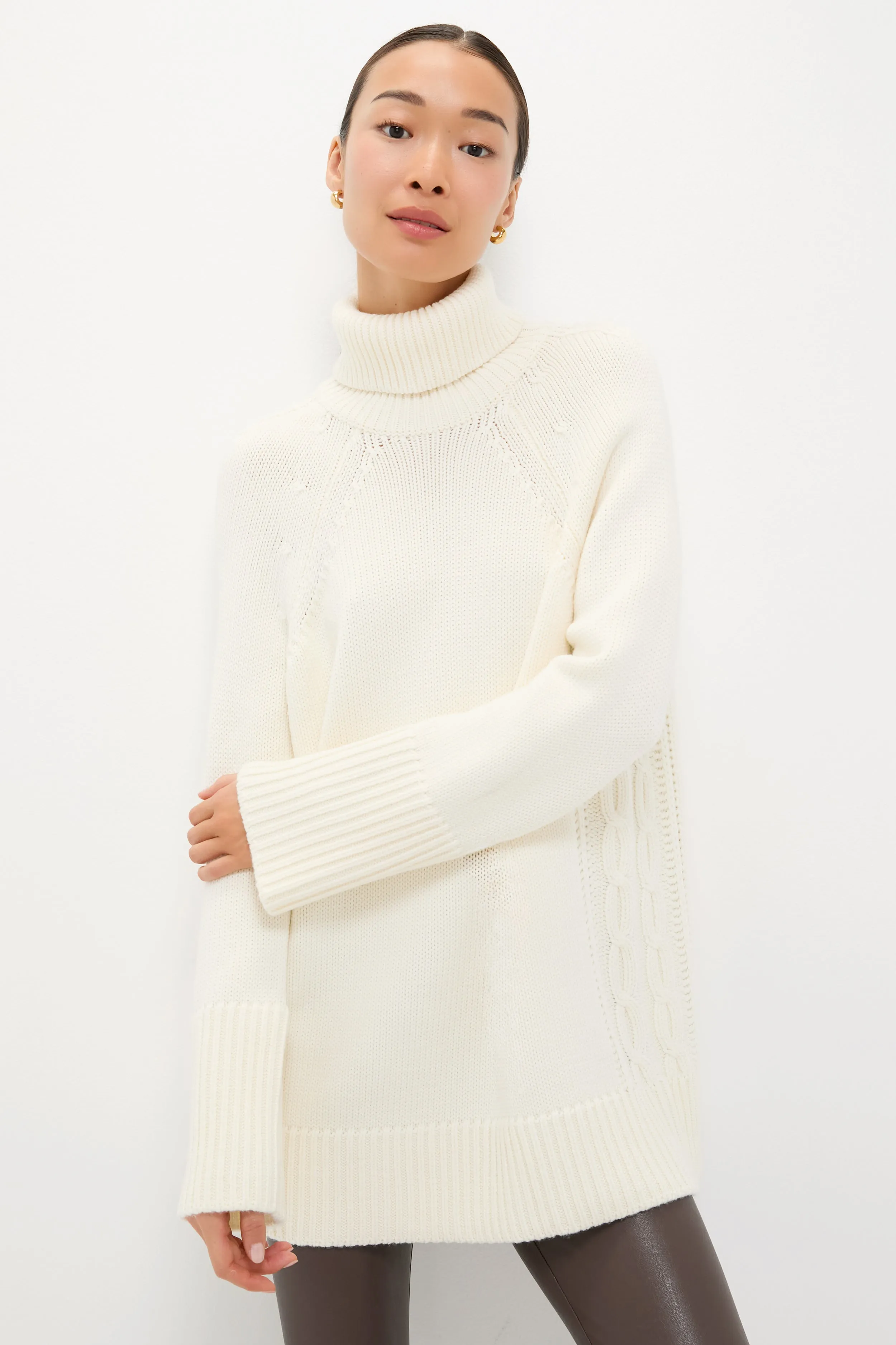Ivory Louisa Turtleneck Sweater sold by Tuckernuck
