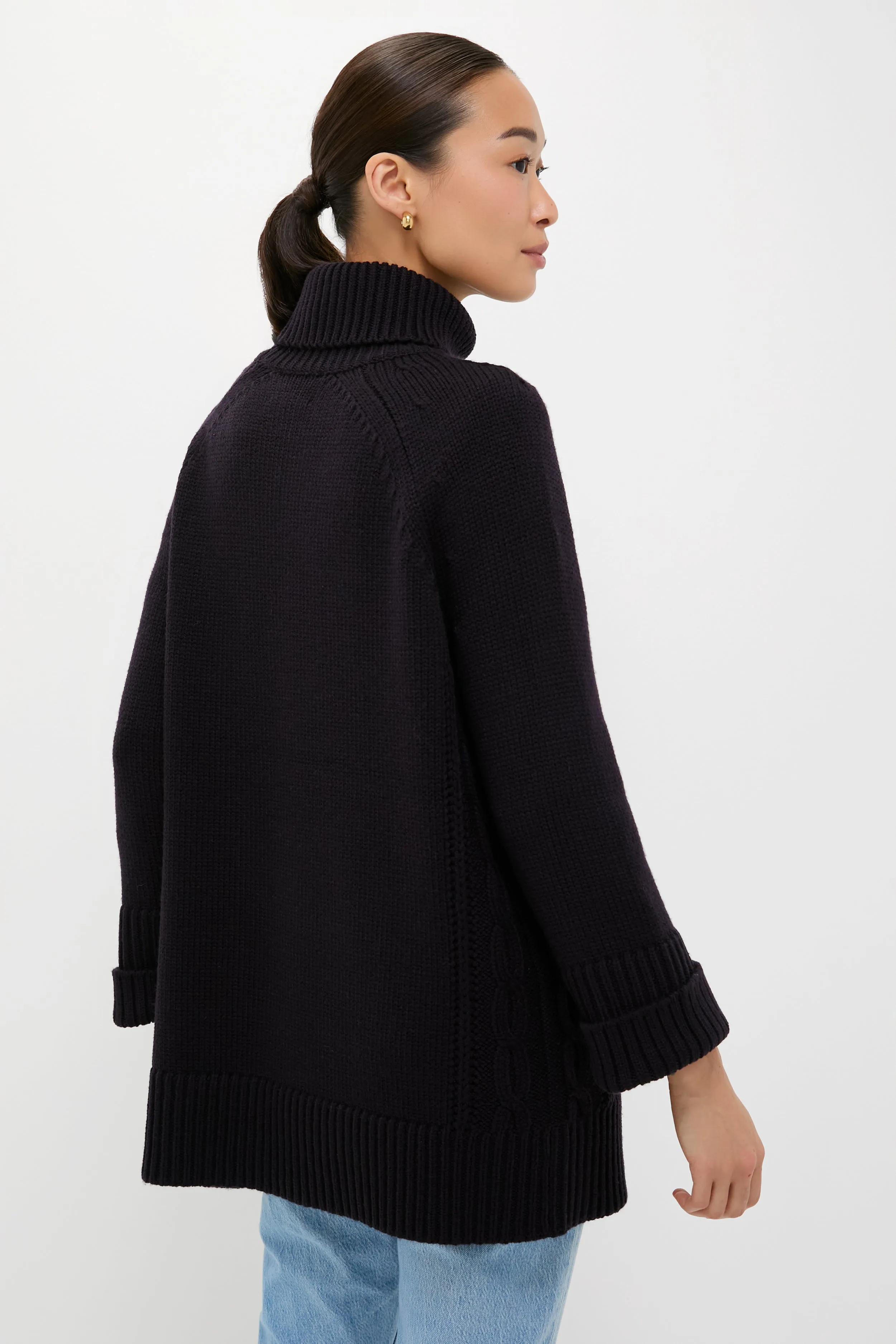 Navy Louisa Turtleneck Sweater sold by Tuckernuck product image thumbnail 4