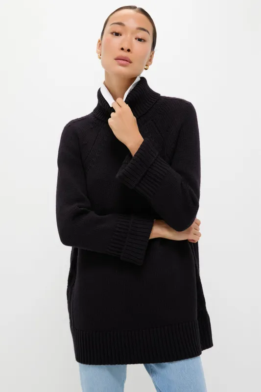 Navy Louisa Turtleneck Sweater sold by Tuckernuck