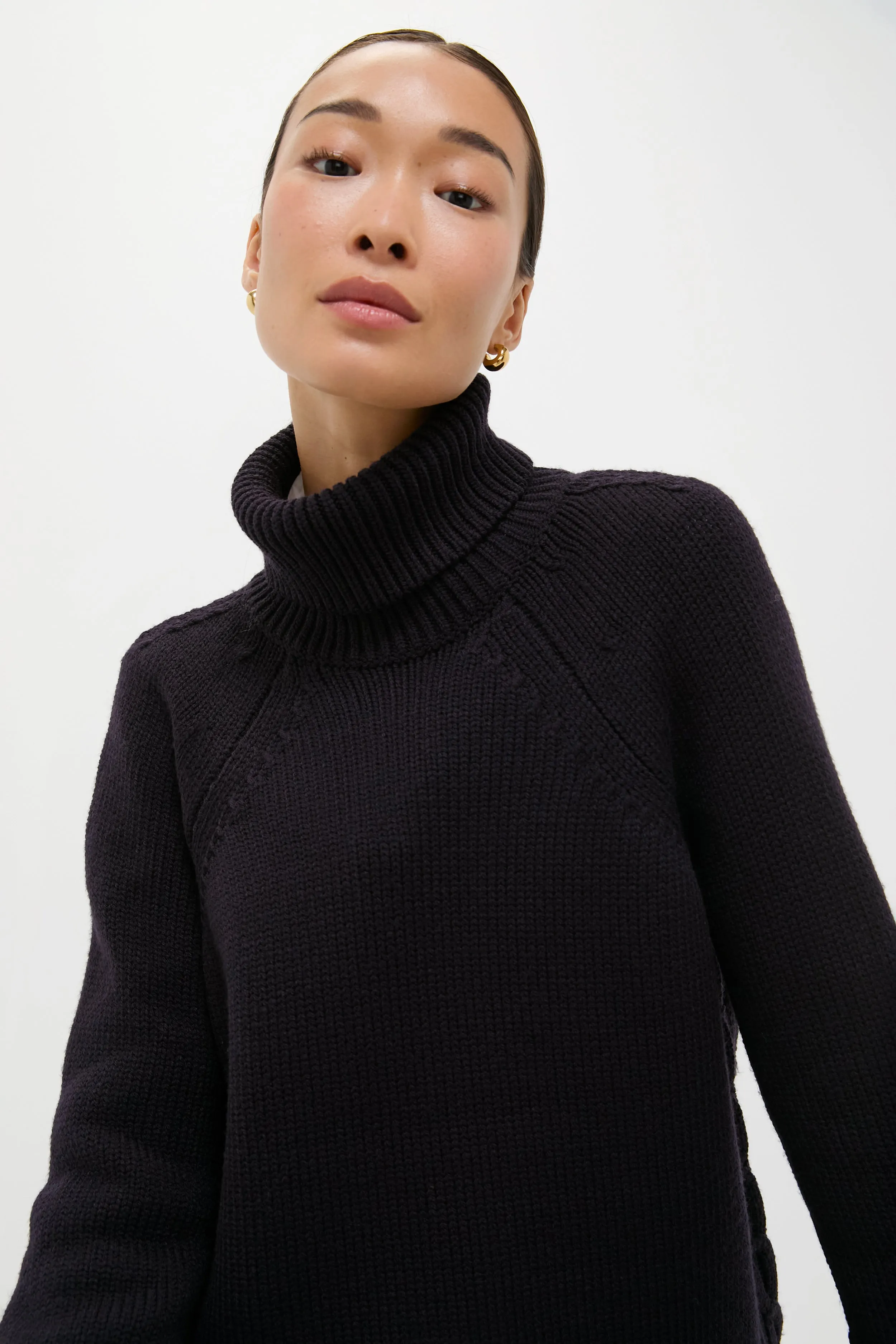 Navy Louisa Turtleneck Sweater sold by Tuckernuck product image thumbnail 5