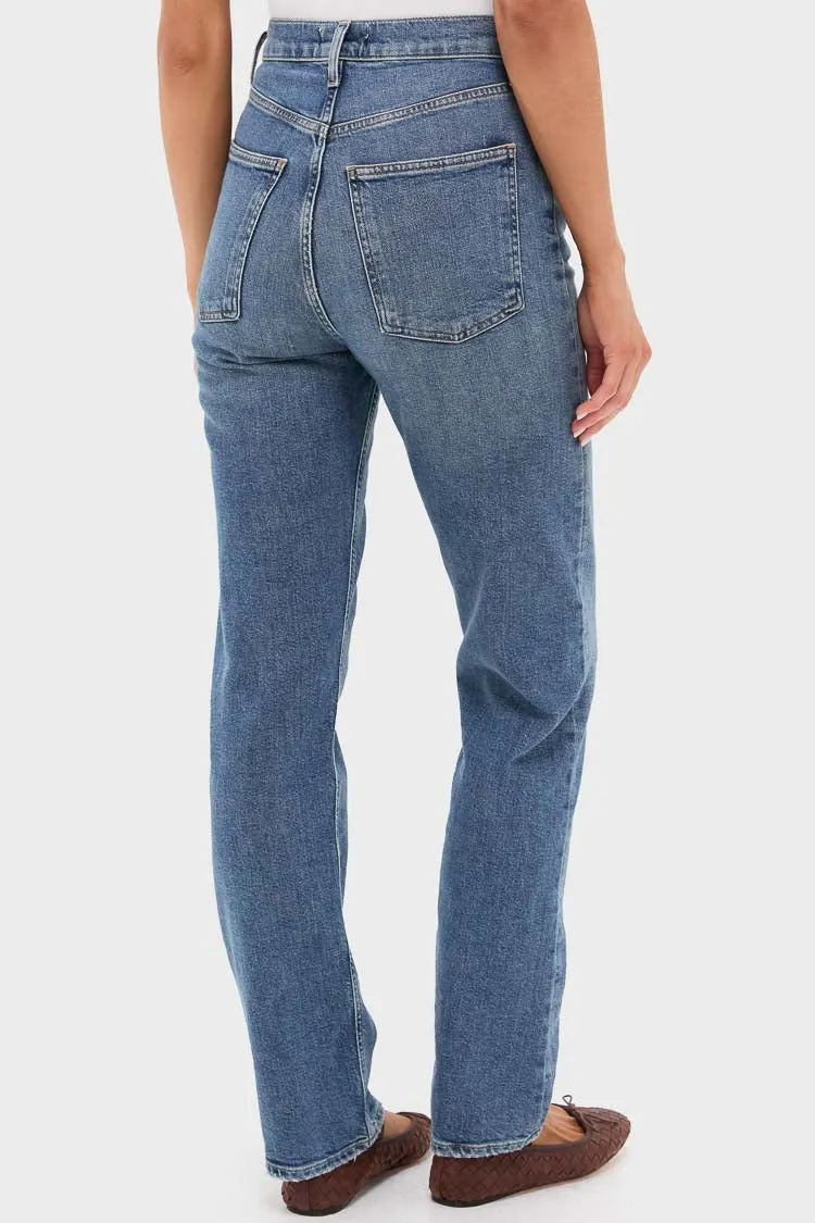 Overcast High Rise Straight 90's Pinch Waist Long sold by Tuckernuck product image thumbnail 4