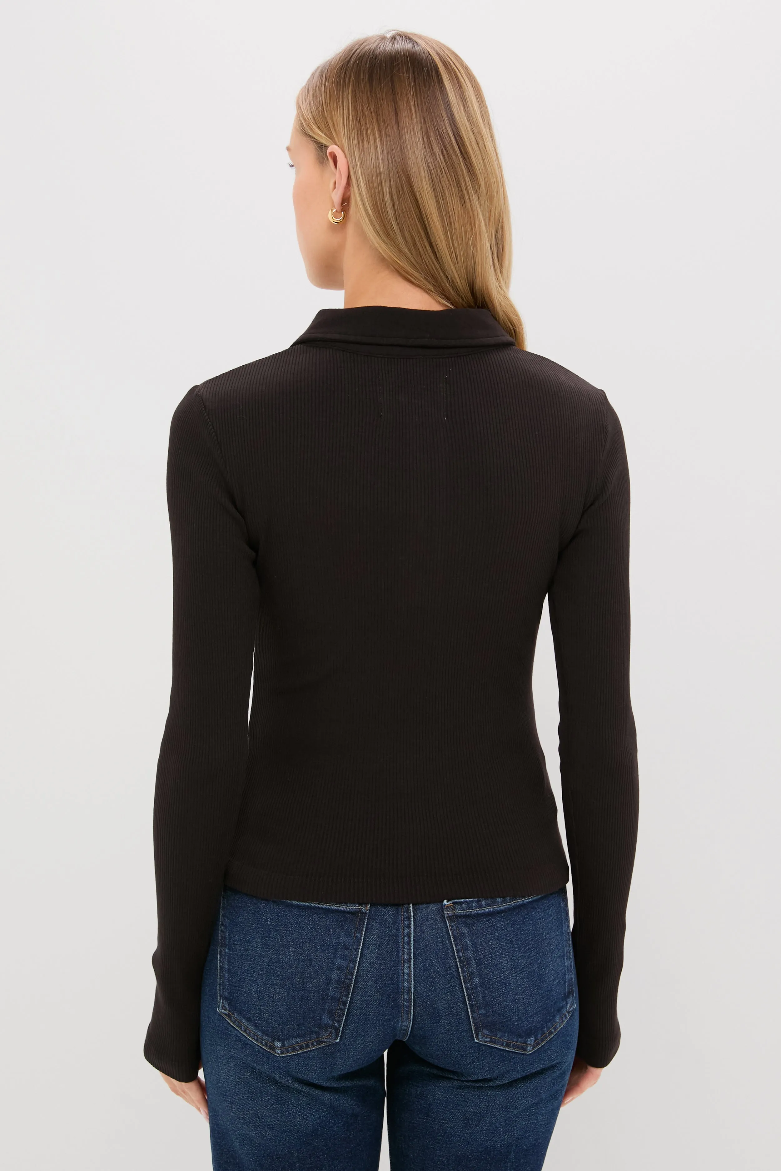 Chocolate Long Sleeve 60's Polo sold by Tuckernuck product image thumbnail 4