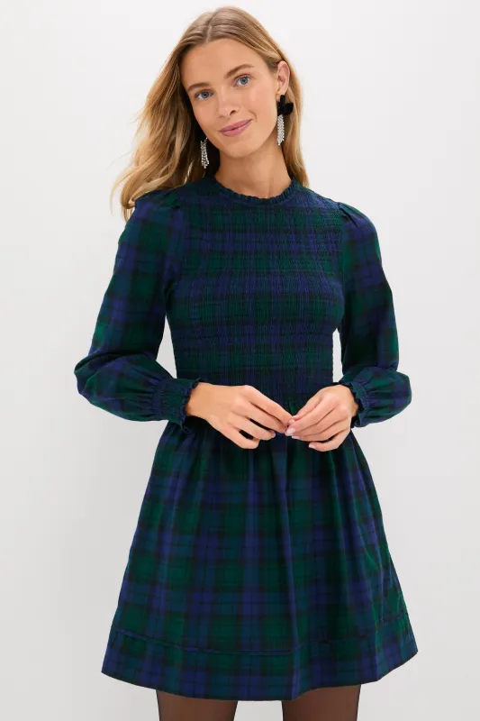 Blackwatch Tartan Lilia Mini Nap Dress sold by Tuckernuck
