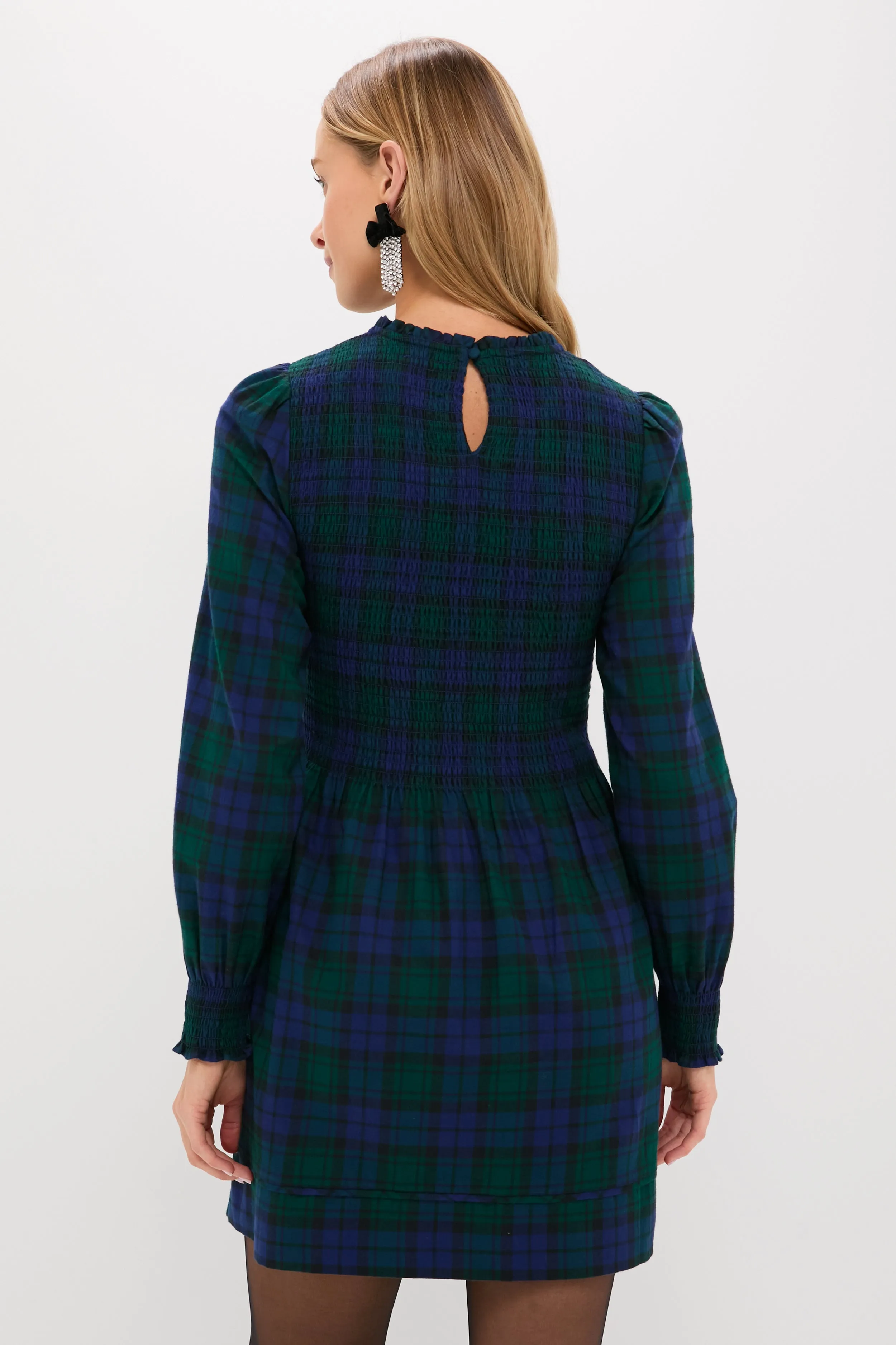 Blackwatch Tartan Lilia Mini Nap Dress sold by Tuckernuck product image thumbnail 4