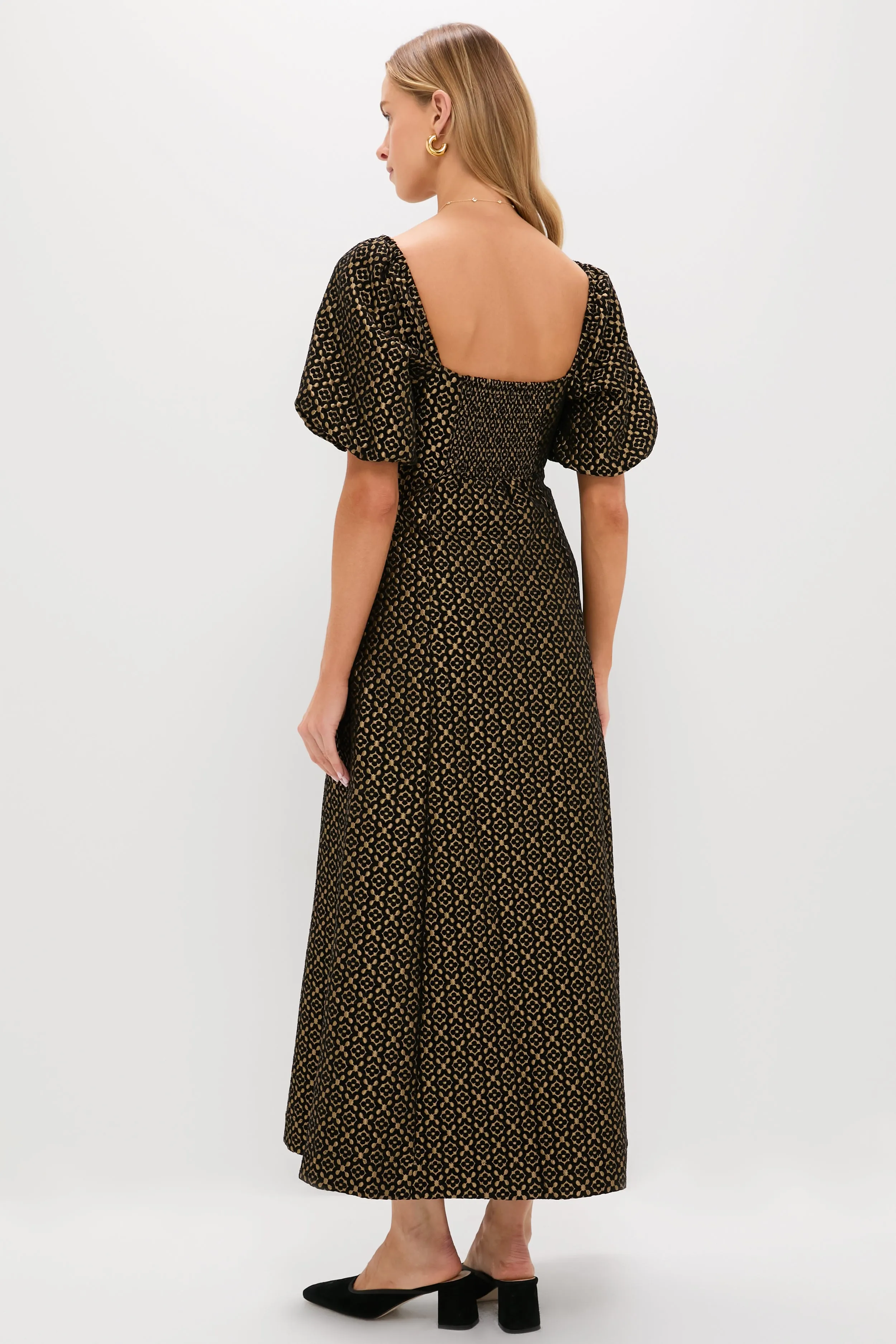 Metallic Brocade Matilda Midi Dress sold by Tuckernuck product image thumbnail 4