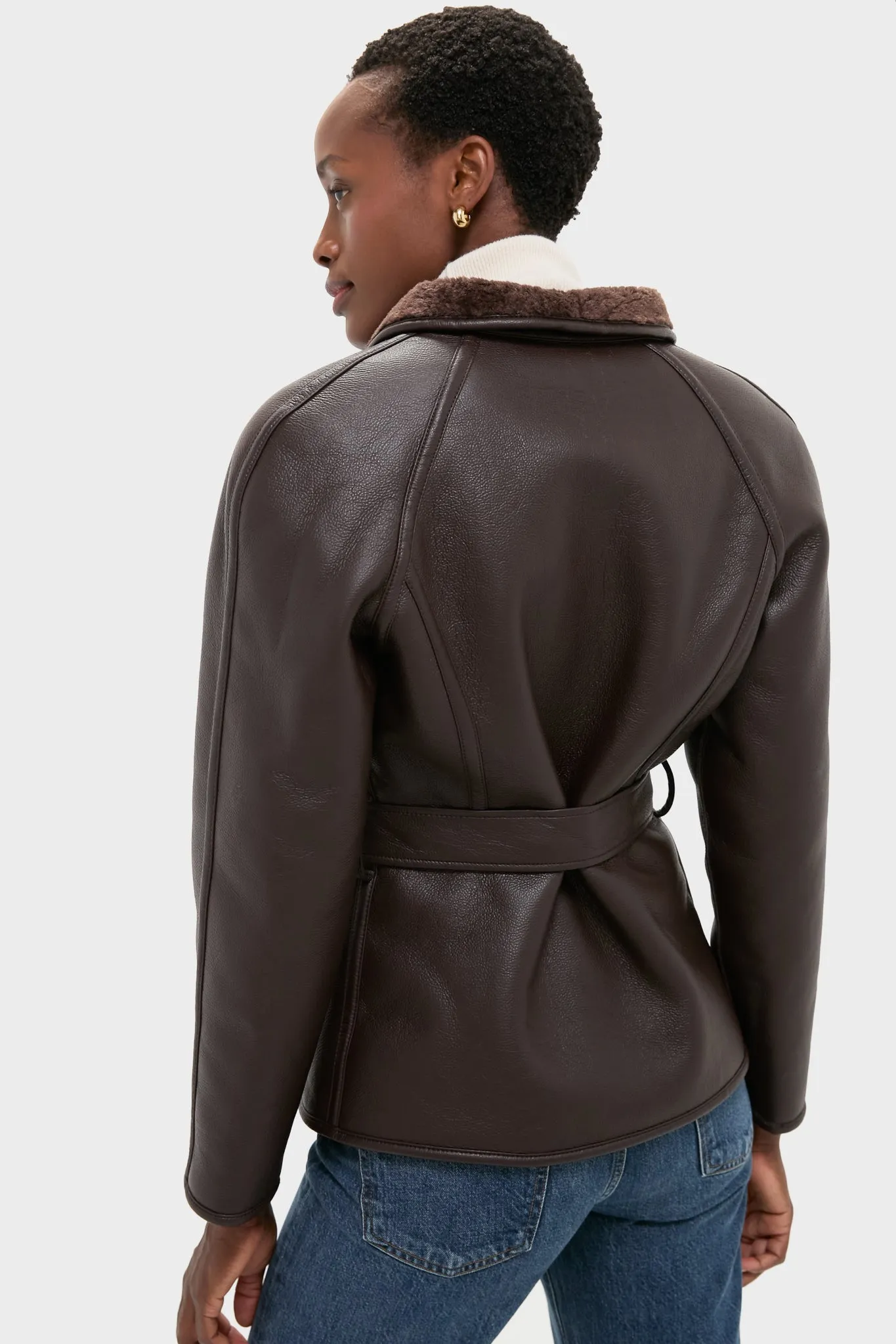 Reversible Marron Fur Coat sold by Tuckernuck product image thumbnail 4