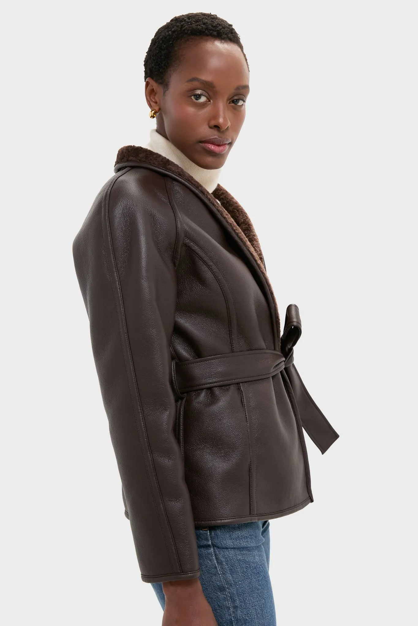 Reversible Marron Fur Coat sold by Tuckernuck product image thumbnail 3