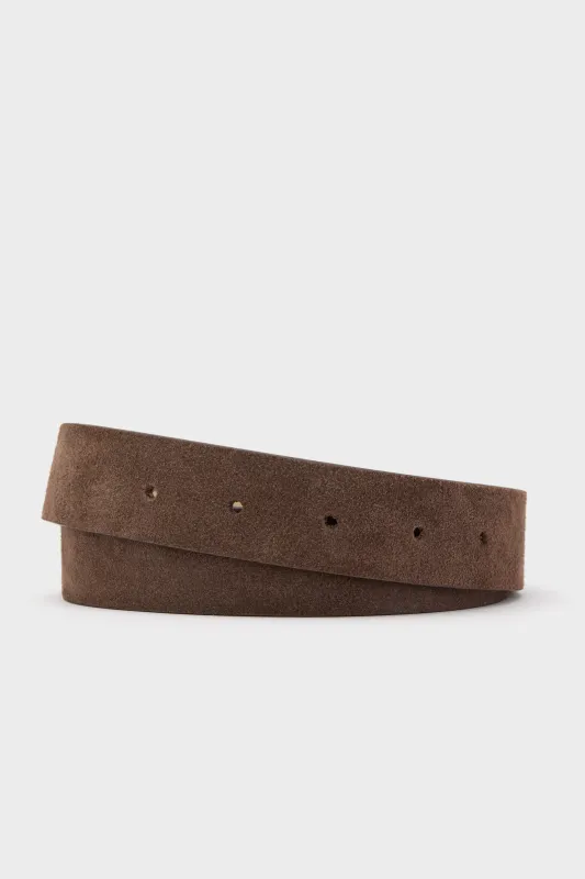 Espresso and Chantilly Suede Belt sold by Tuckernuck