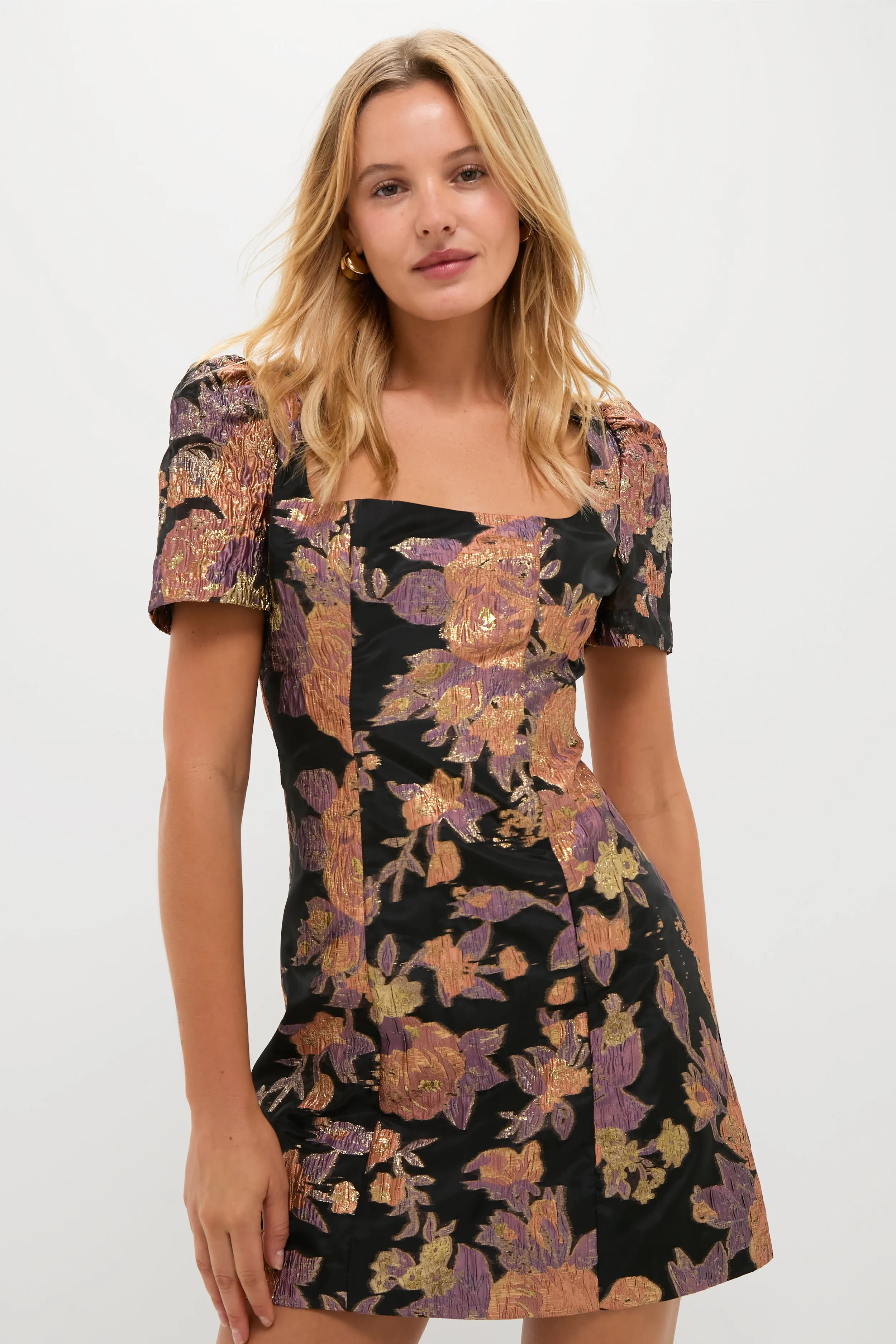 Black & Russet Jacquard Winthrop Mini Dress sold by Tuckernuck