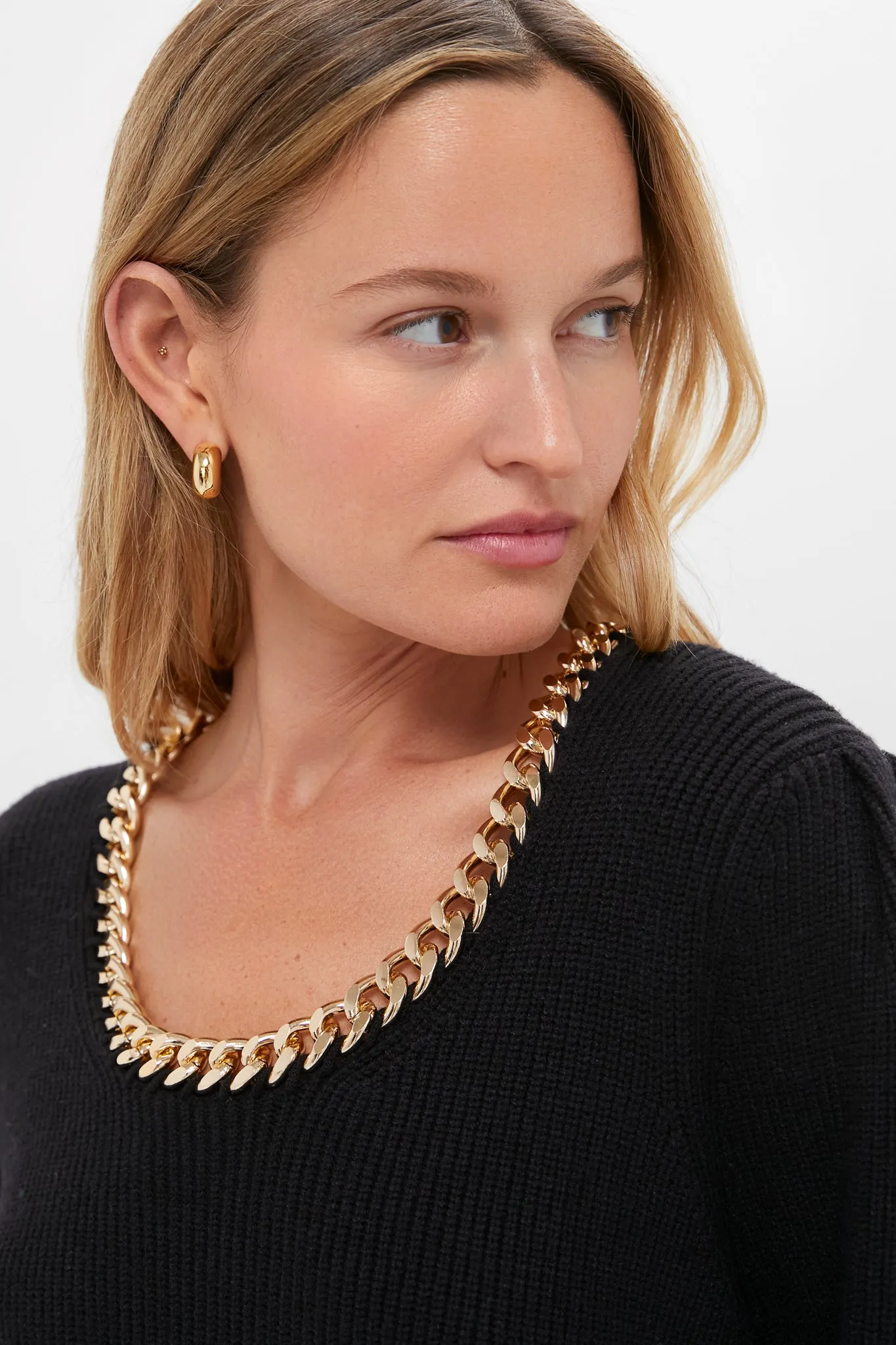 Black & Gold Chain Blythe Sweater sold by Tuckernuck product image thumbnail 5