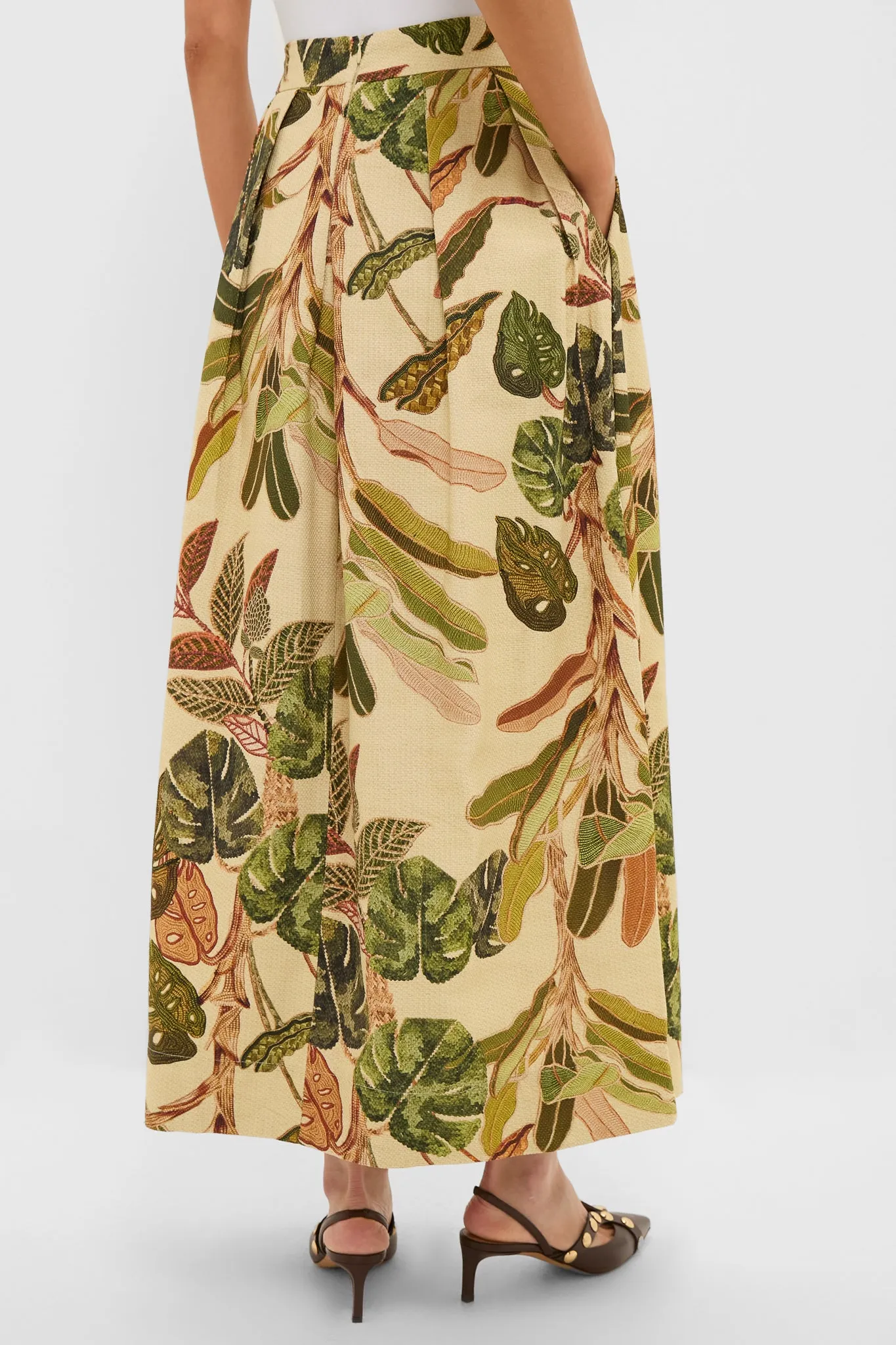 Forest Print Forest Pleated Midi Skirt sold by Tuckernuck product image thumbnail 4