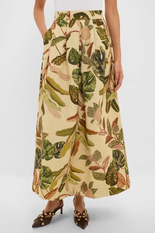 Forest Print Forest Pleated Midi Skirt sold by Tuckernuck