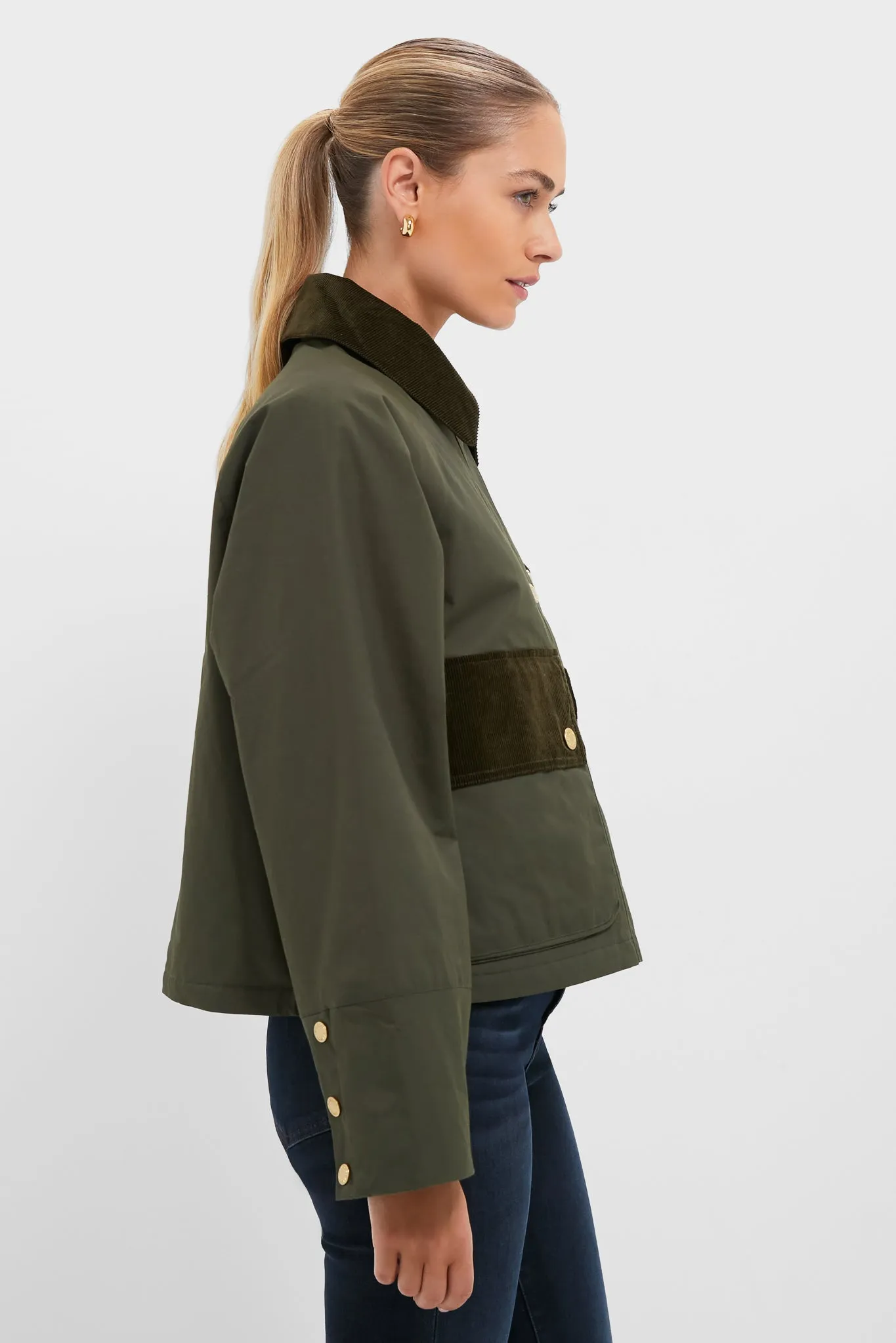 Olive Phoebe Casual Jacket sold by Tuckernuck product image thumbnail 3