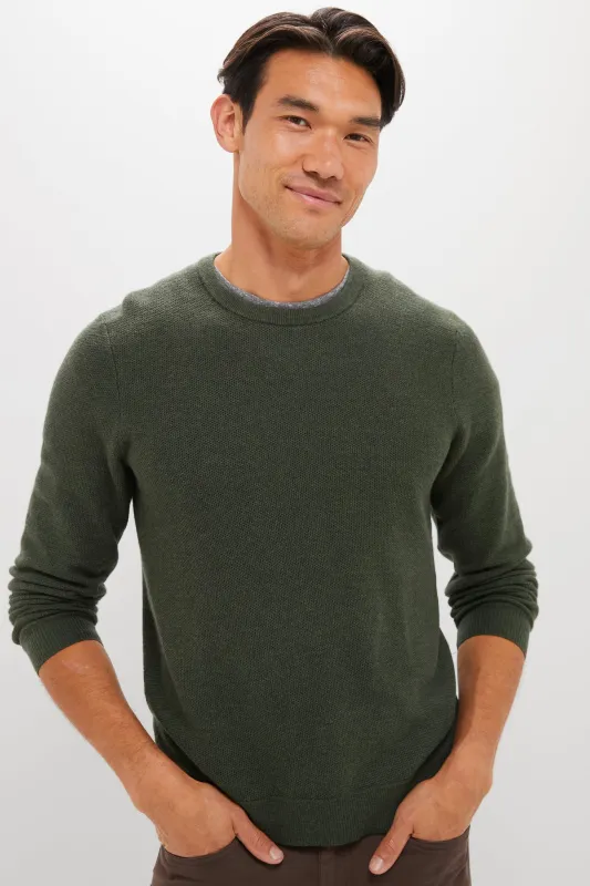 Barbour Green Sweater Tee made by Marine Layer