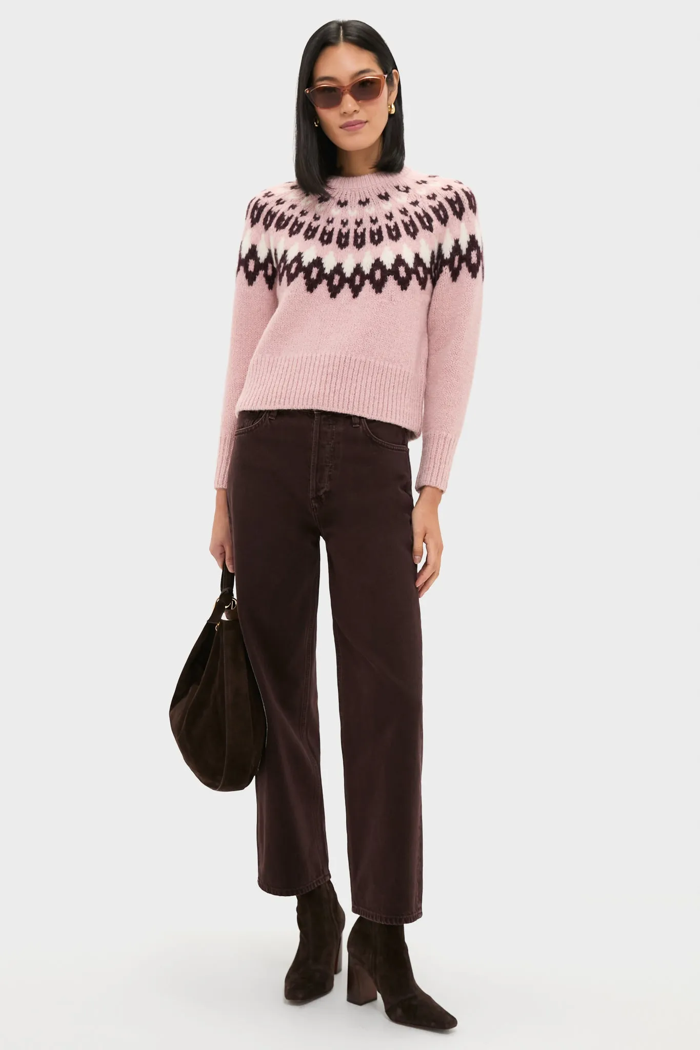 Deep Petal Multi Anne Fairisle Pullover sold by Tuckernuck product image thumbnail 2