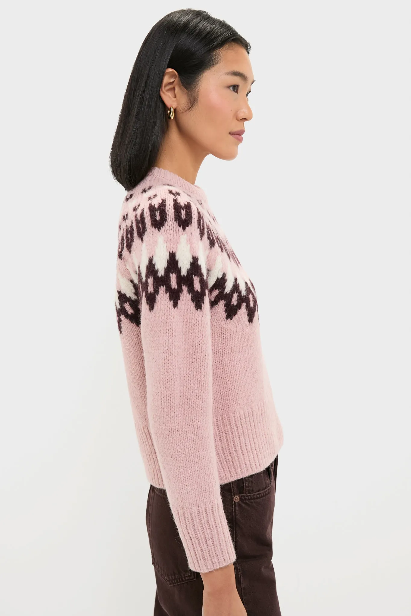Deep Petal Multi Anne Fairisle Pullover sold by Tuckernuck product image thumbnail 3