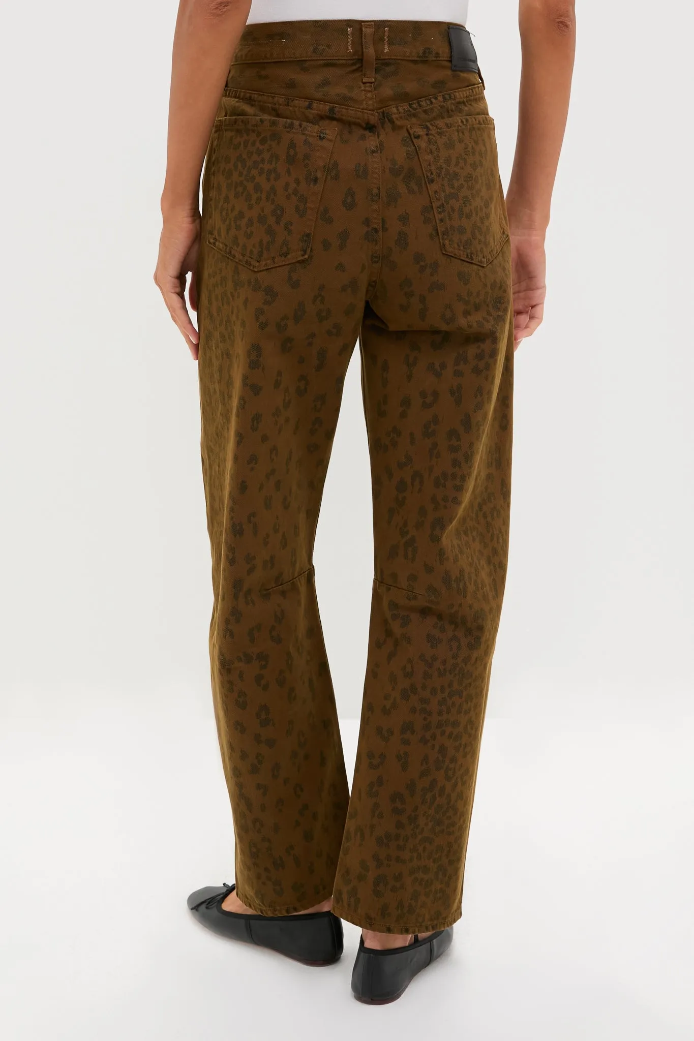 Sepia Cheetah Miro Long Relaxed Jean sold by Tuckernuck product image thumbnail 4