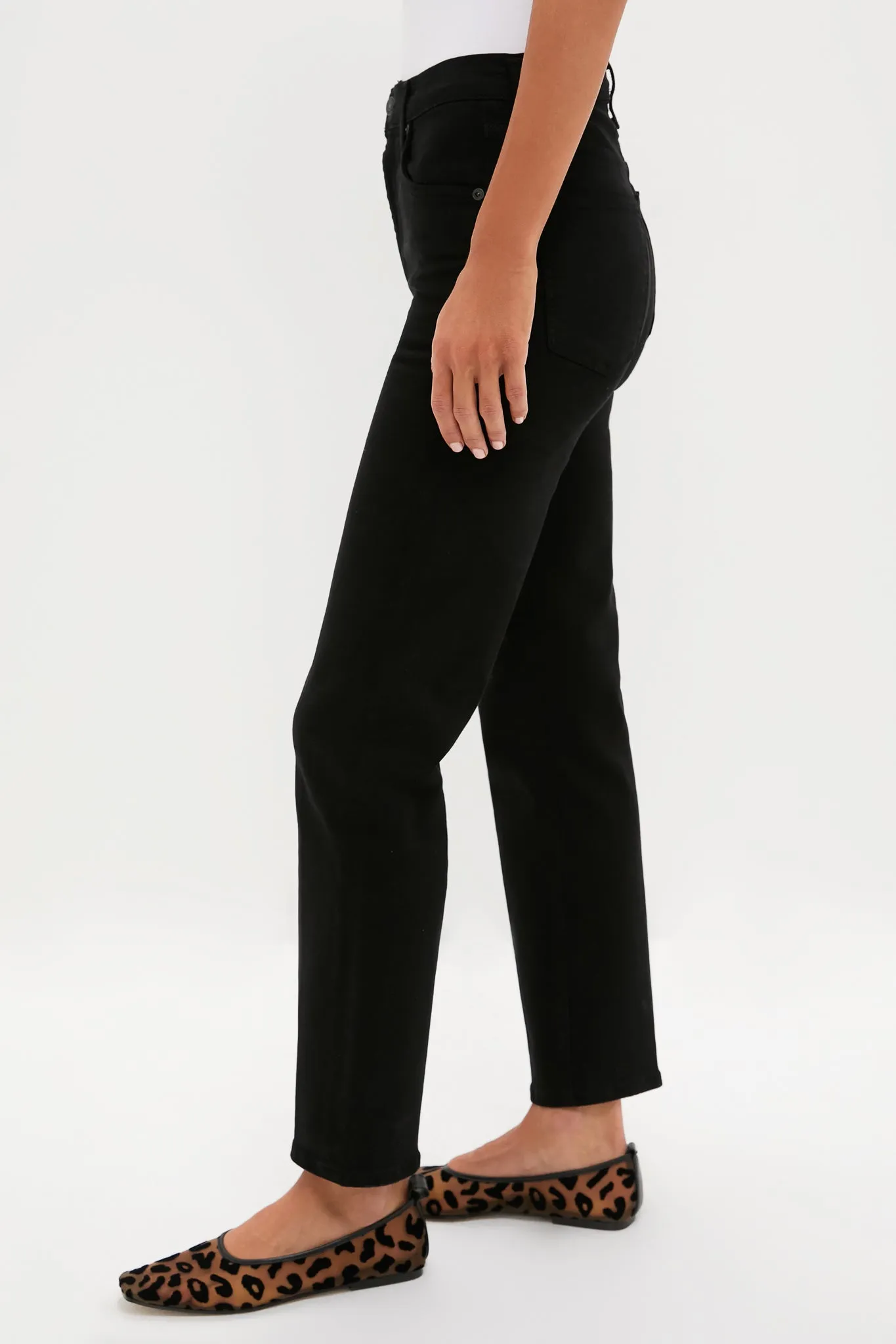 Plush Black Caia High Rise Straight sold by Tuckernuck product image thumbnail 3