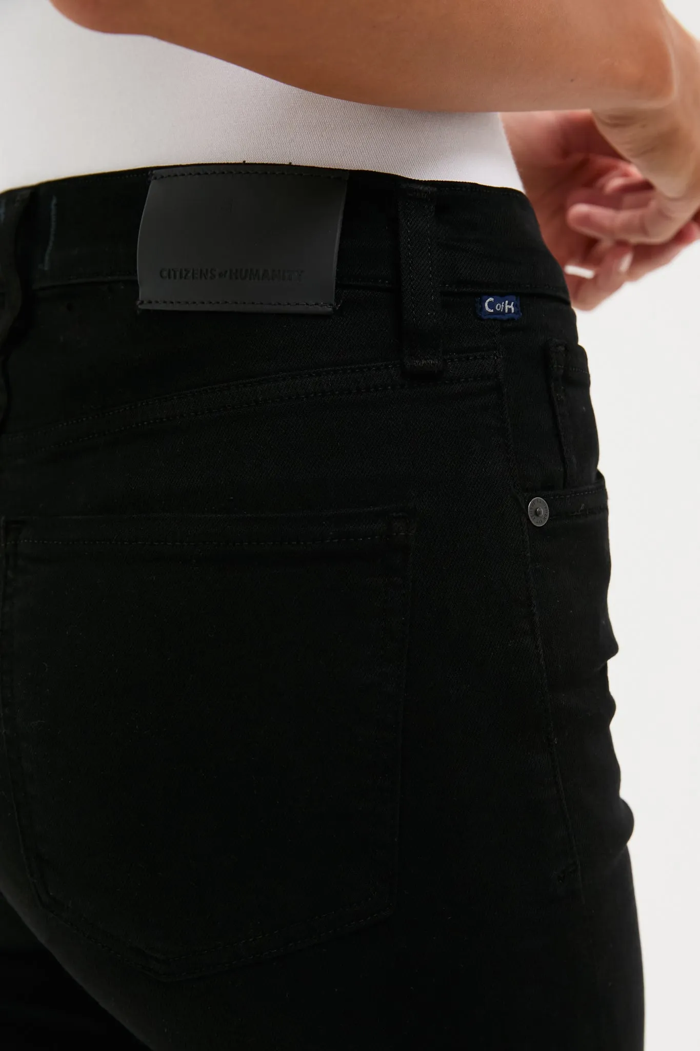 Plush Black Caia High Rise Straight sold by Tuckernuck product image thumbnail 5