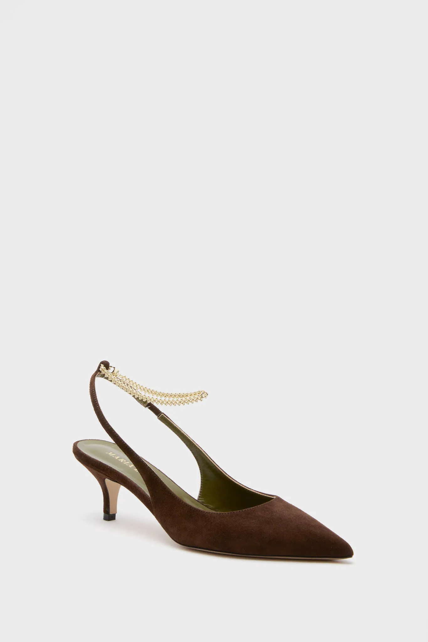 Dark Brown Felicia Slingback Heels sold by Tuckernuck