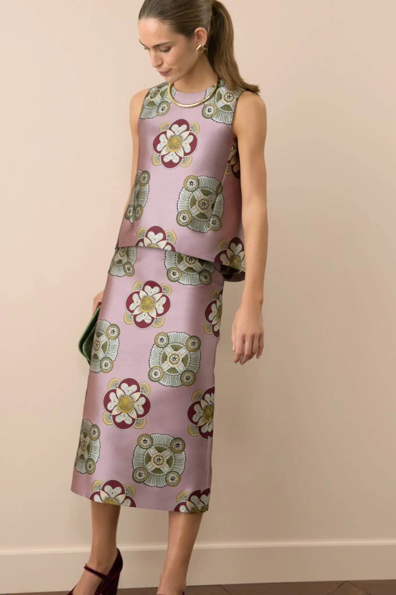 Nucleus Pink Pencil Skirt sold by Tuckernuck